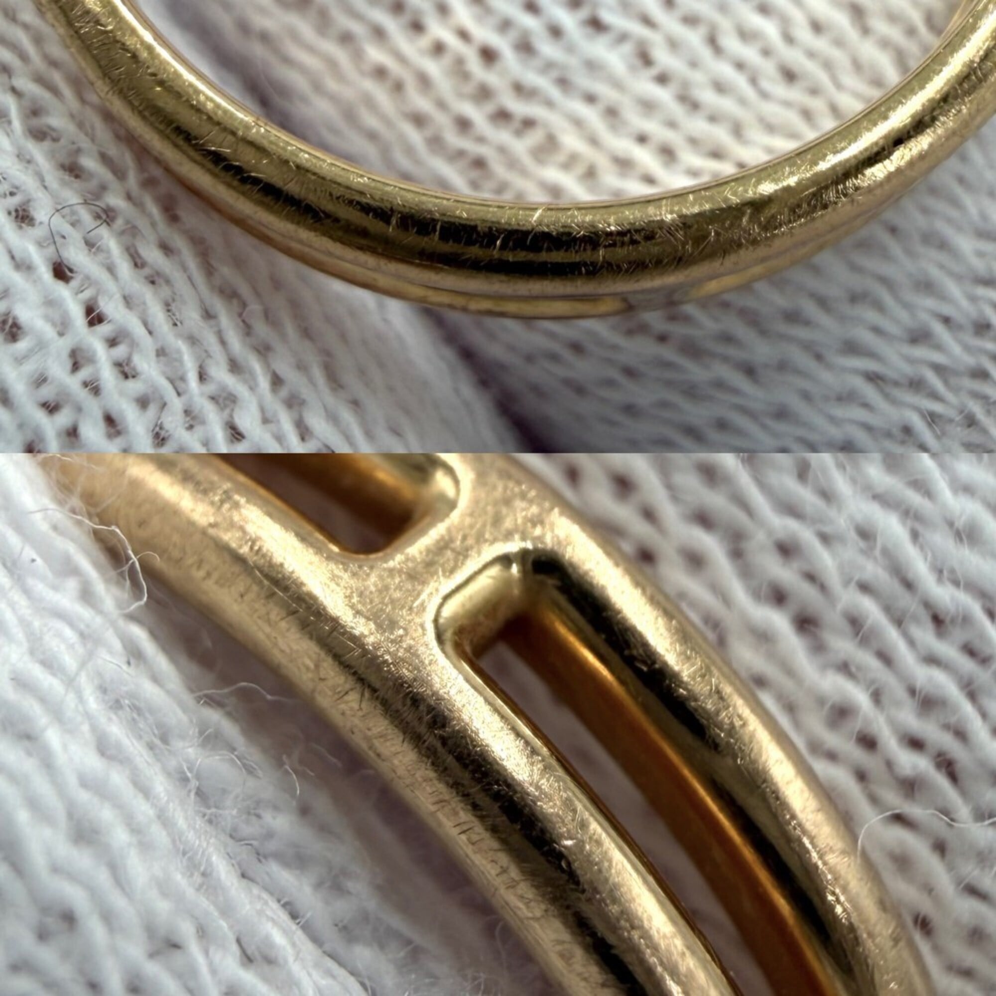 Hermes Pink Gold (18K) Band Ring (Pre-Owned)