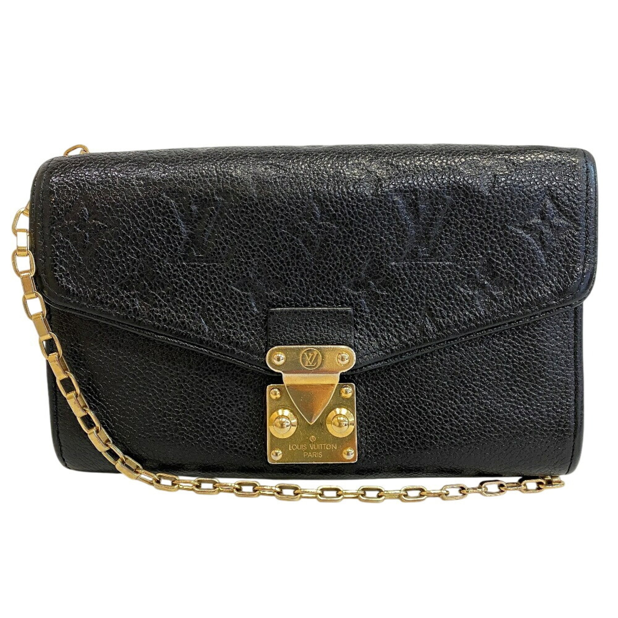 Louis Vuitton Black Leather Pochette (Pre-Owned)