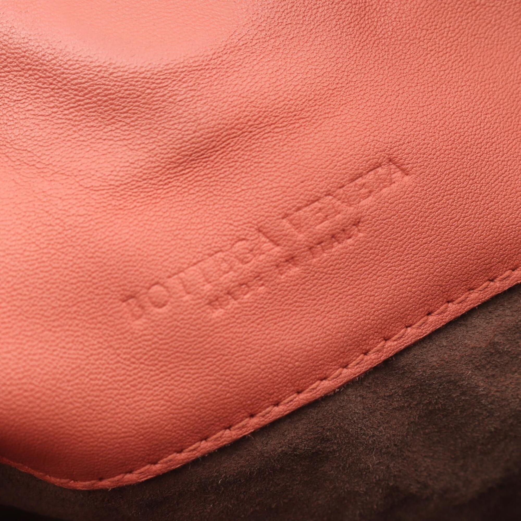 Bottega Veneta Pink Leather Handbag Tote Bag (Pre-Owned)