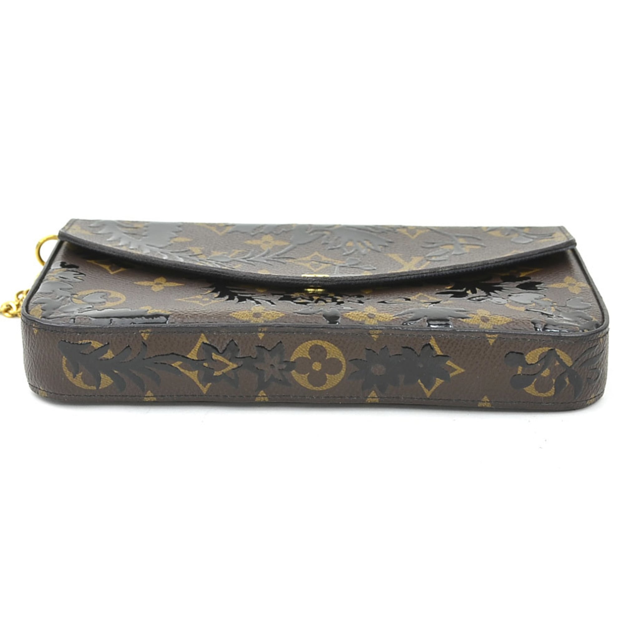 Louis Vuitton Black Brown Monogram Monogram Pochette Shoulder Bag (Pre-Owned)