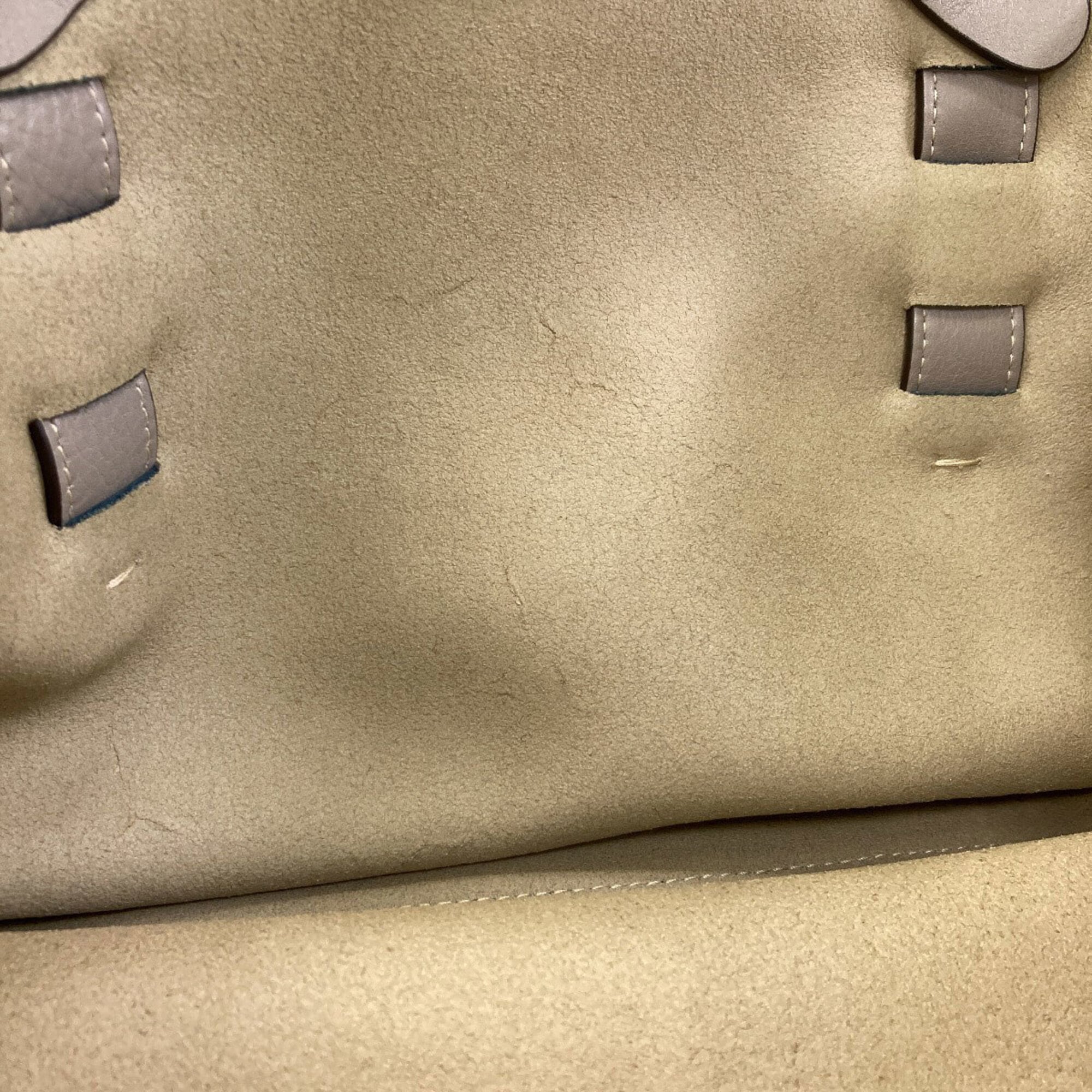 Chloé Gray Leather Tote Bag (Pre-Owned)