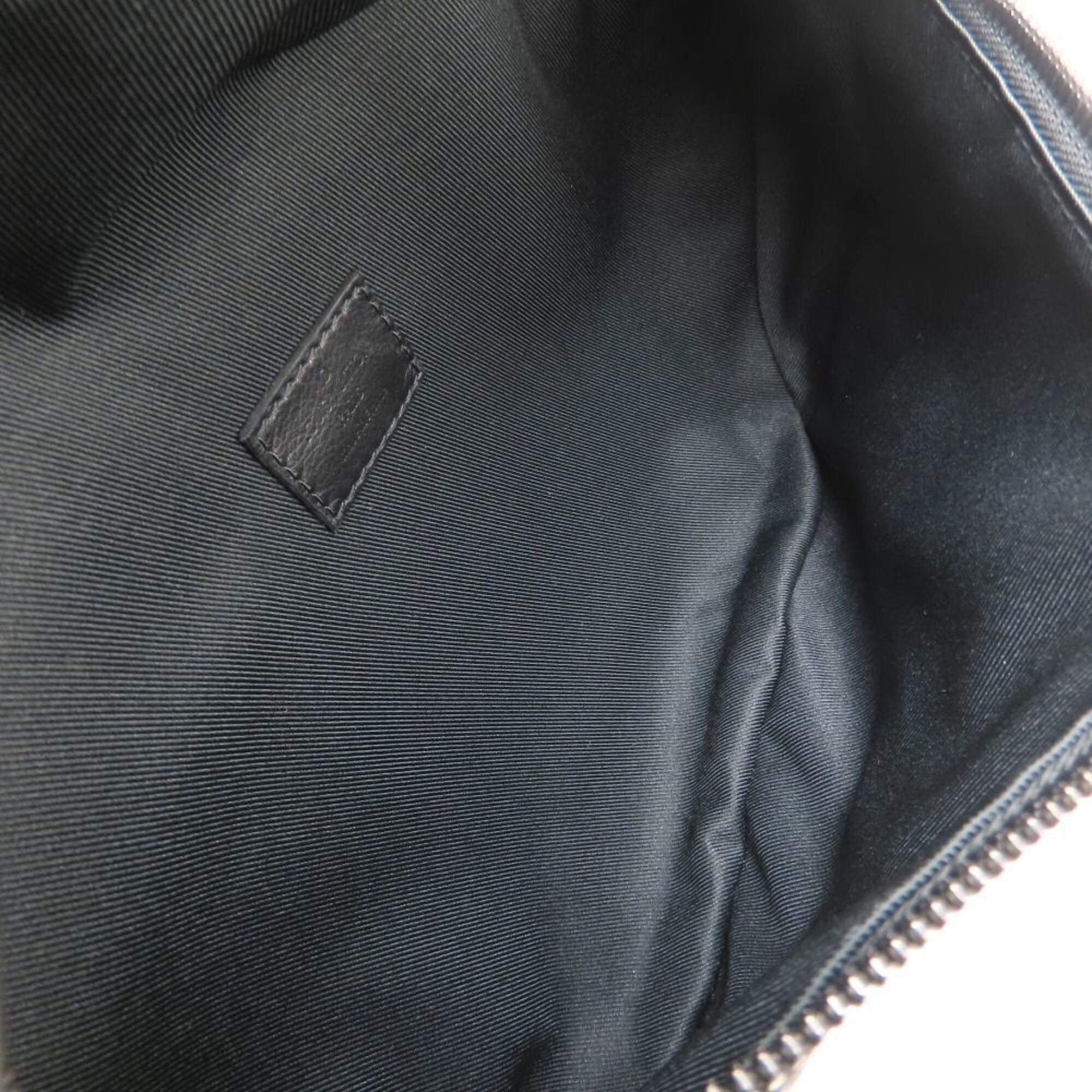 Louis Vuitton Monogram Shadow Black Leather Sling Bag (Pre-Owned)