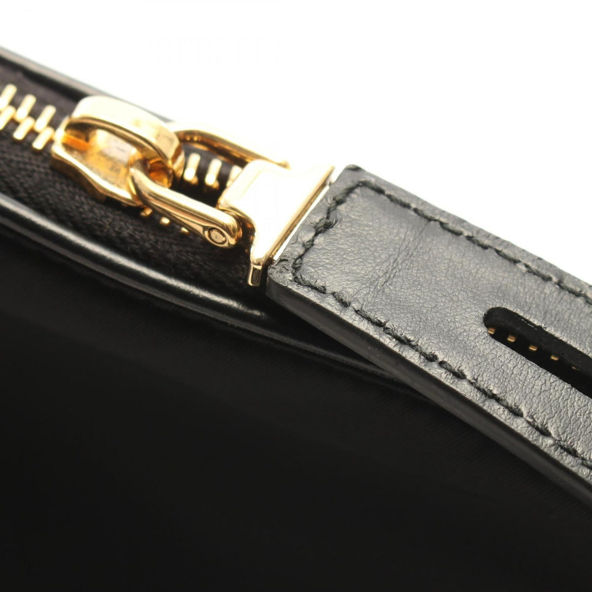 Prada Black Nylon Leather Handbag Shoulder Bag (Pre-Owned)