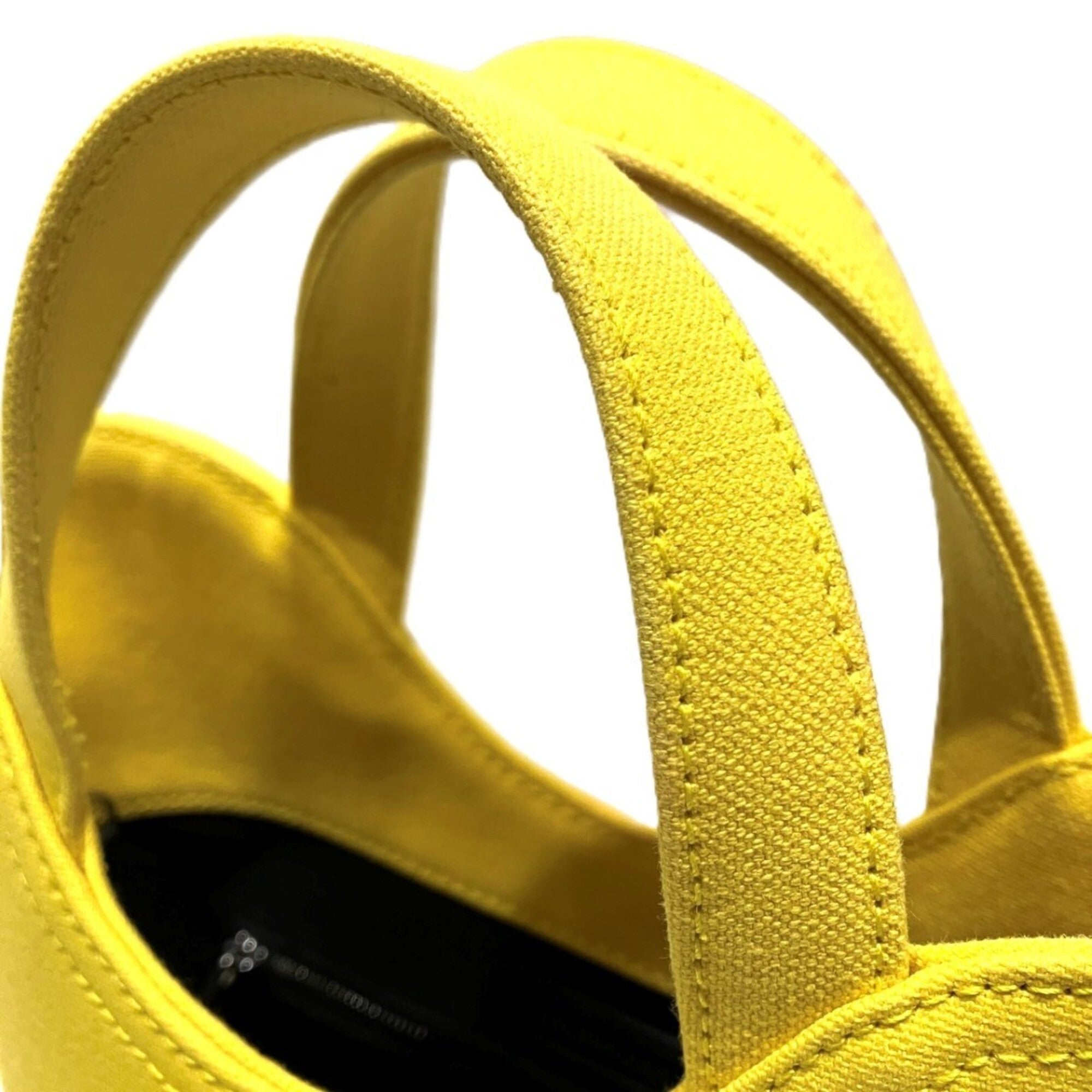 Balenciaga Yellow Canvas Tote Bag (Pre-Owned)