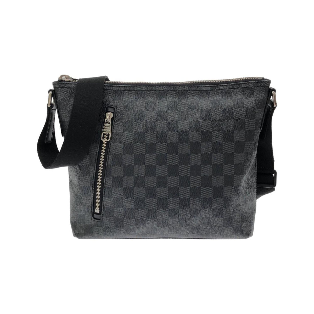 Louis Vuitton Dark Gray Graphite Coated Canvas Shoulder Bag (Pre-Owned)