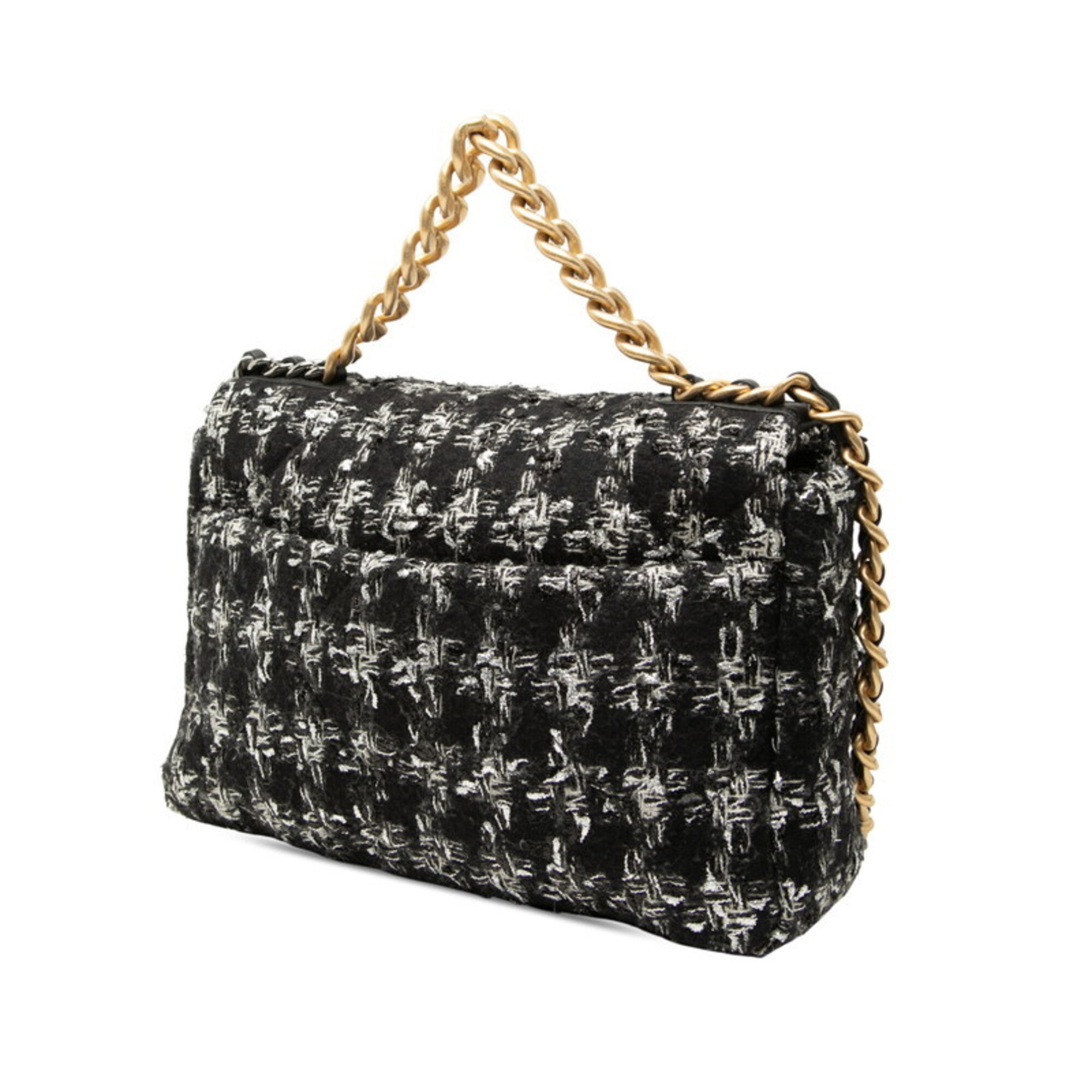 Chanel Black Tweed Shoulder Bag (Pre-Owned)