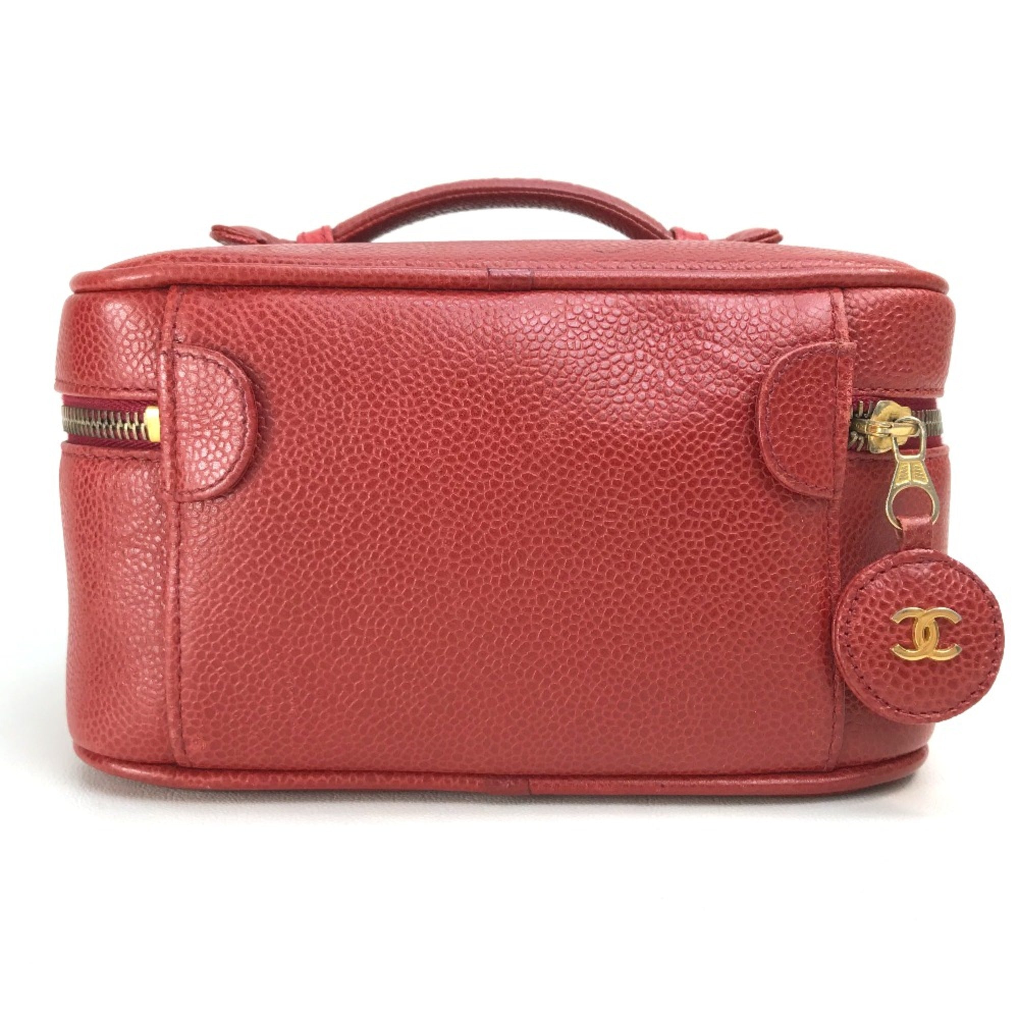 Chanel Red Leather Handbag (Pre-Owned)