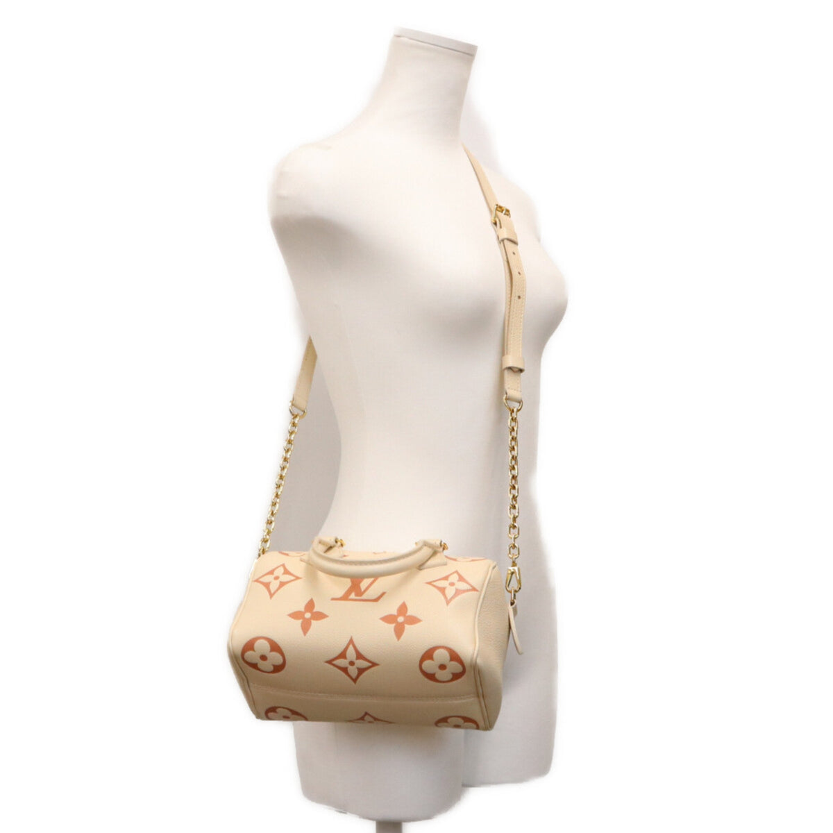 Louis Vuitton Beige Monogram Empreinte Boston Bag Shoulder Bag (Pre-Owned)