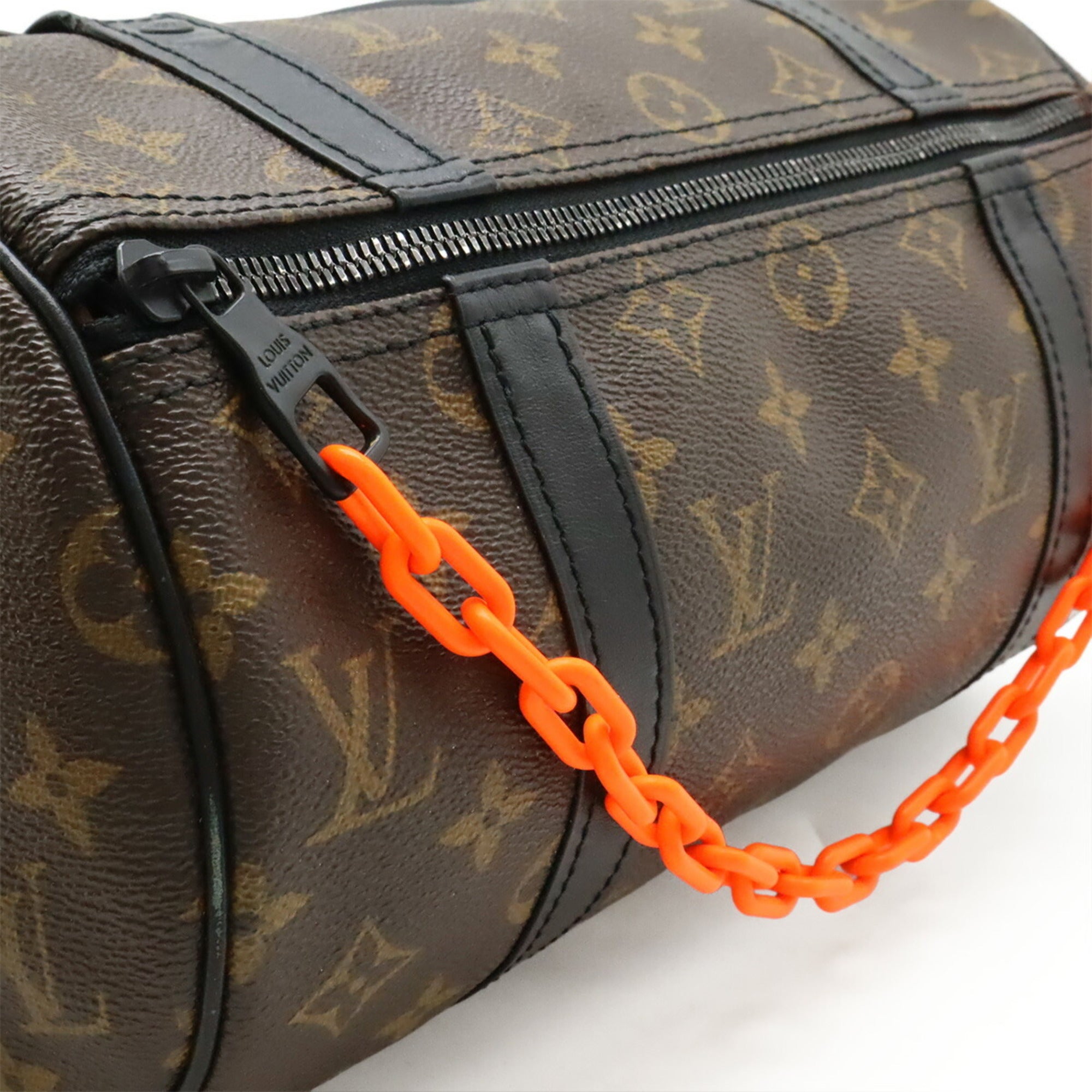 Louis Vuitton Black Brown Monogram Orange Monogram Shoulder Bag (Pre-Owned)
