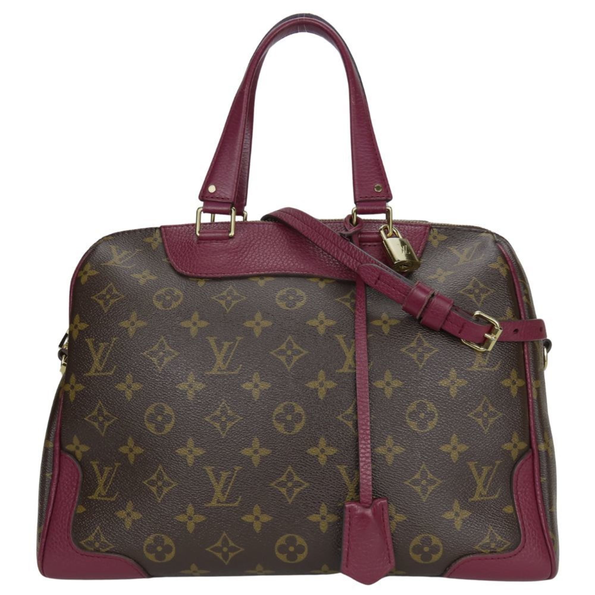 Louis Vuitton Aurore Brown Monogram Leather Handbag (Pre-Owned)