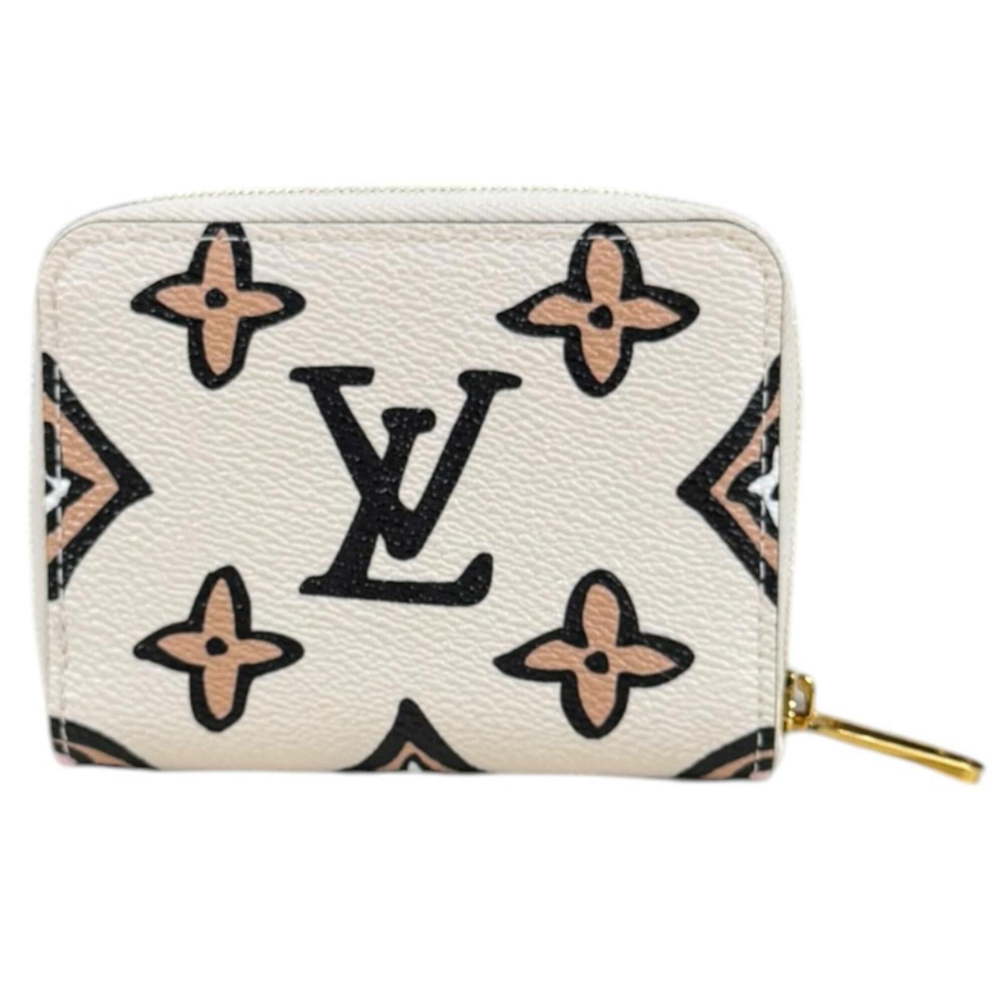 Louis Vuitton Or White Canvas Coin Purse/Coin Case (Pre-Owned)