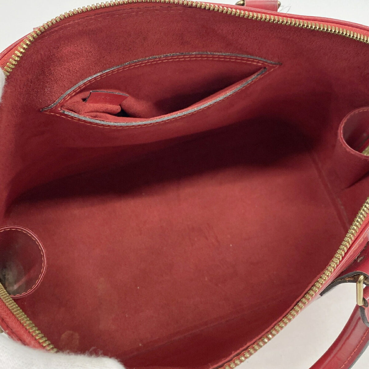 Louis Vuitton Castilian Red Handbag (Pre-Owned)