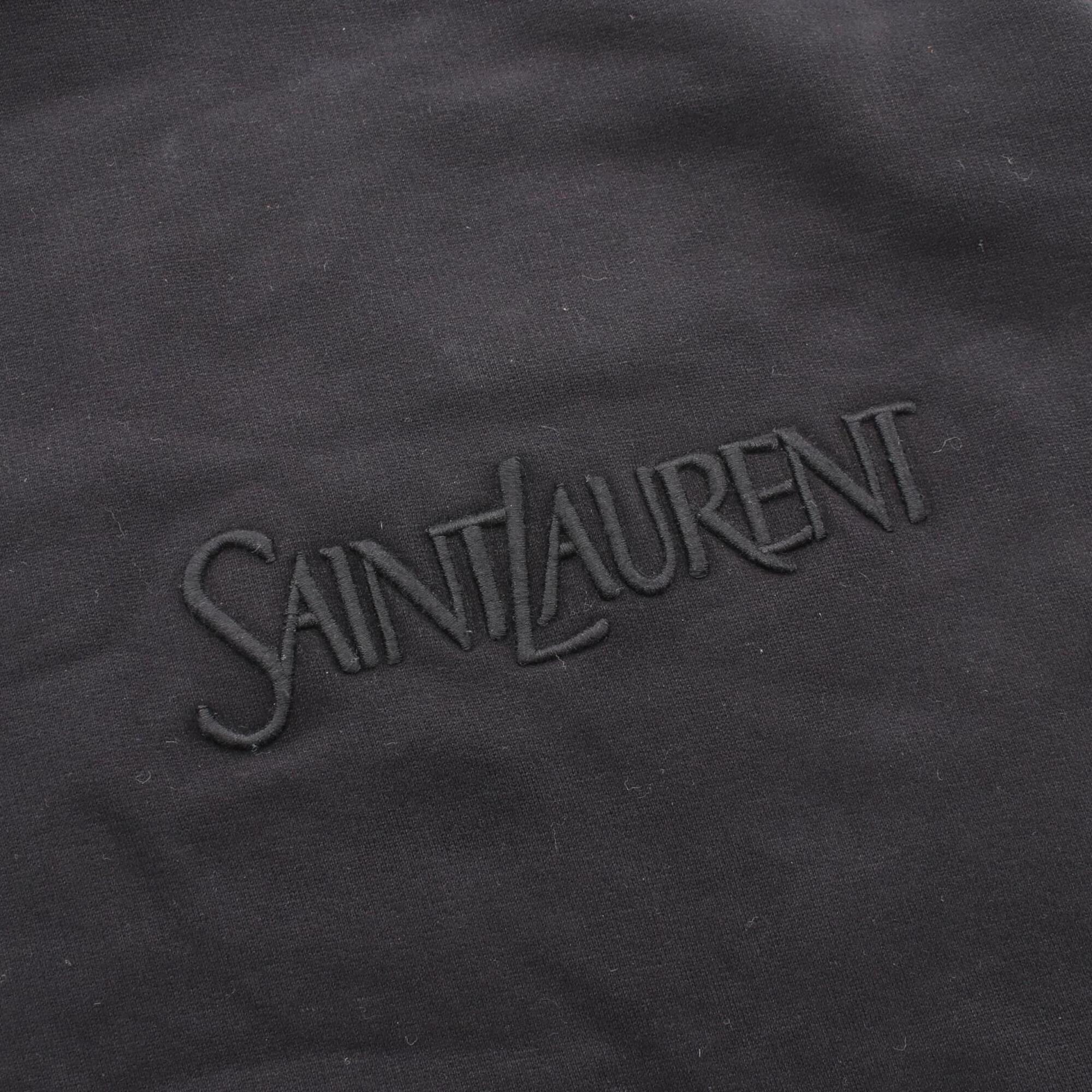 Yves Saint Laurent Black Cotton Handbag Tote Bag (Pre-Owned)
