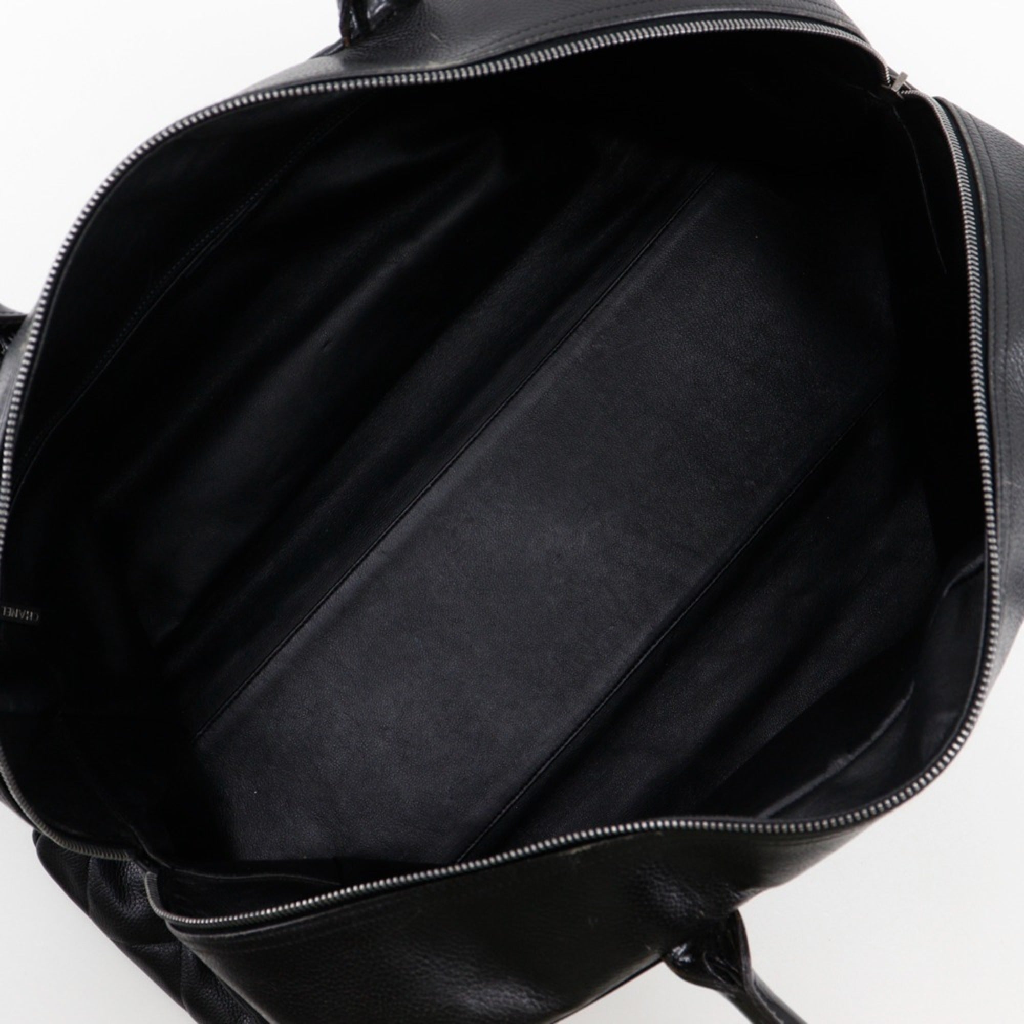 Chanel Black Leather Boston Bag (Pre-Owned)
