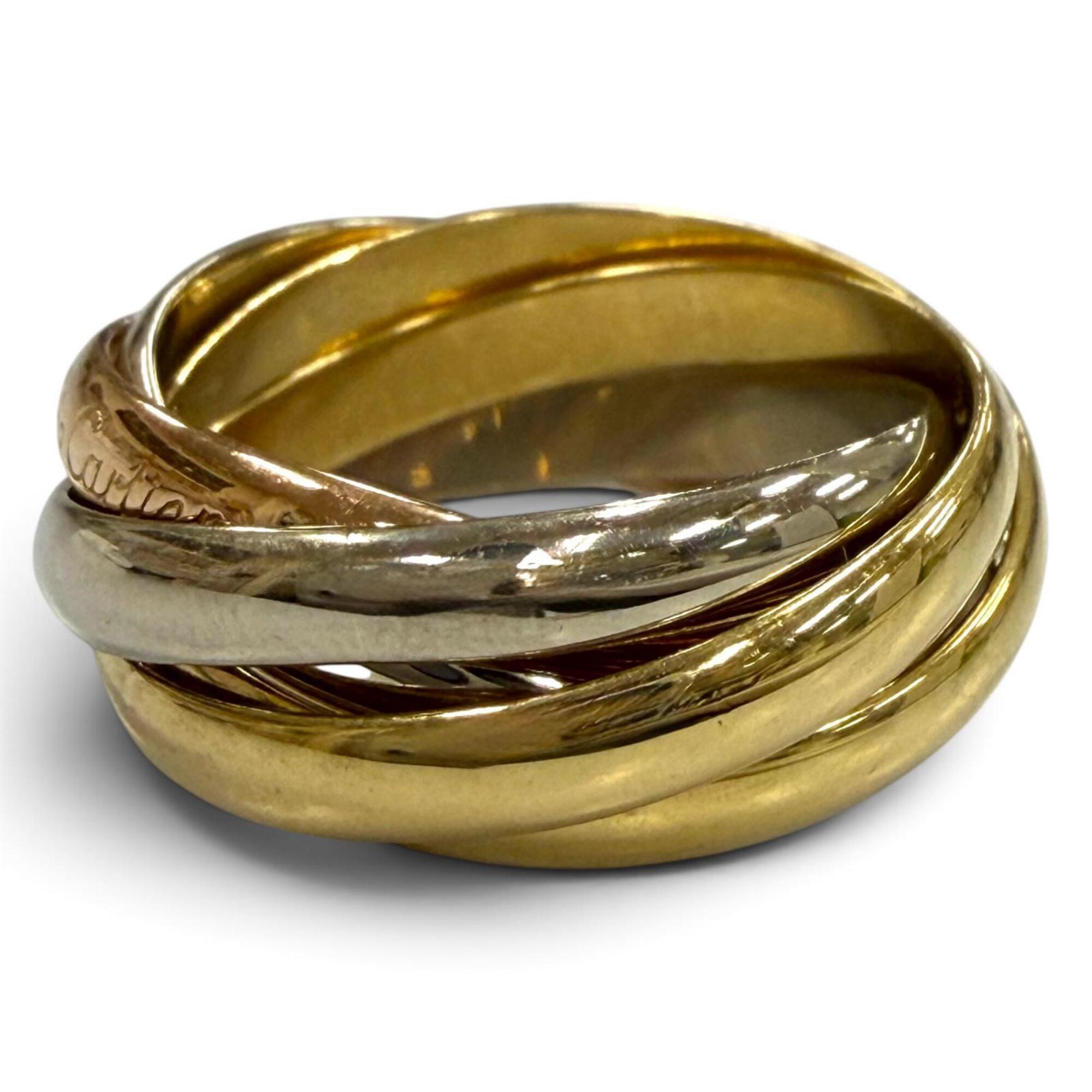 Cartier Pink Gold White Gold Yellow Gold Yellow Gold (18K) Pink Gold (18K) White Gold (18K) Band Ring (Pre-Owned)