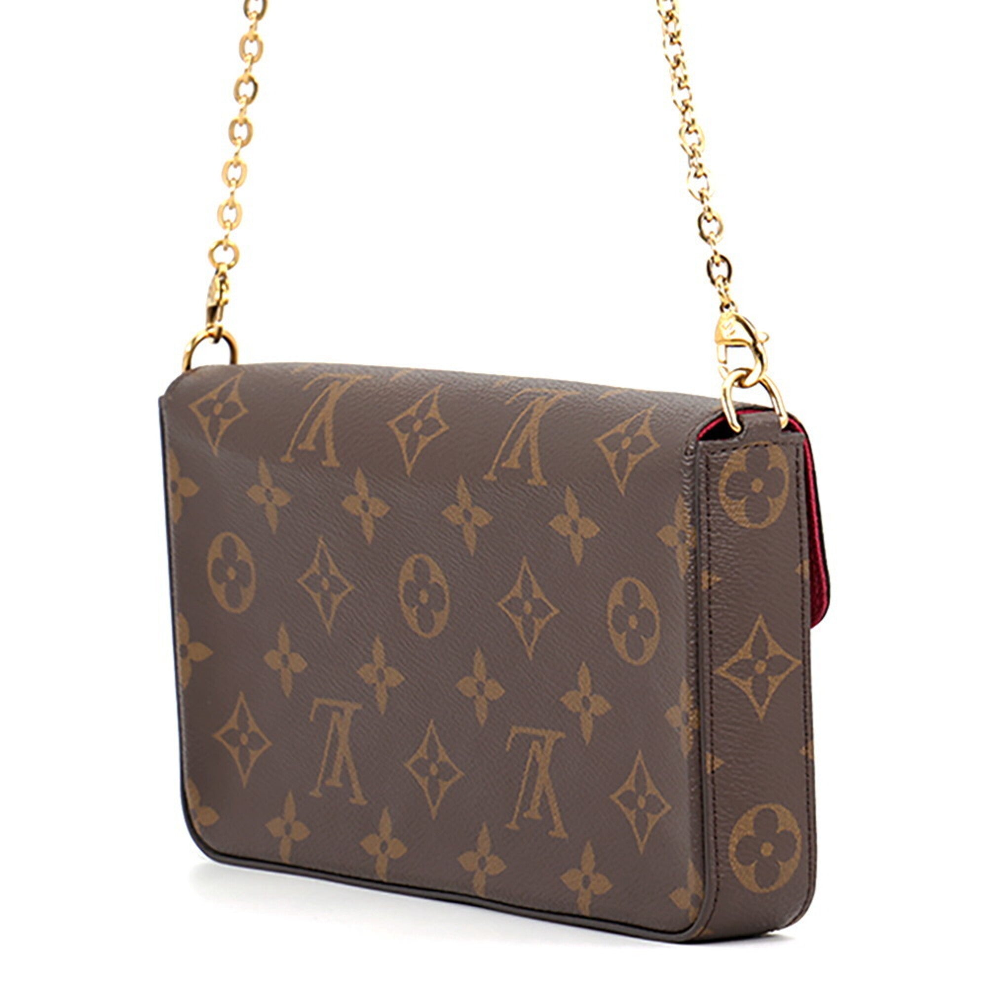 Louis Vuitton Monogram Fuchsia Monogram Pochette Shoulder Bag (Pre-Owned)