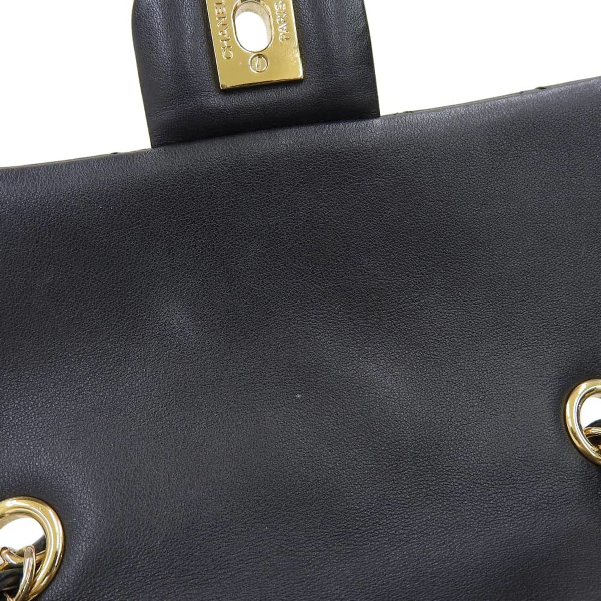 Chanel Matelasse Black Leather Backpack (Pre-Owned)