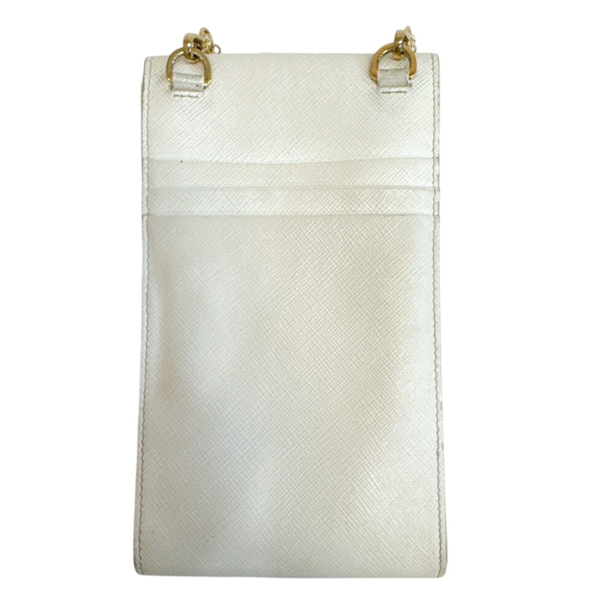 Prada White Leather Shoulder Bag (Pre-Owned)