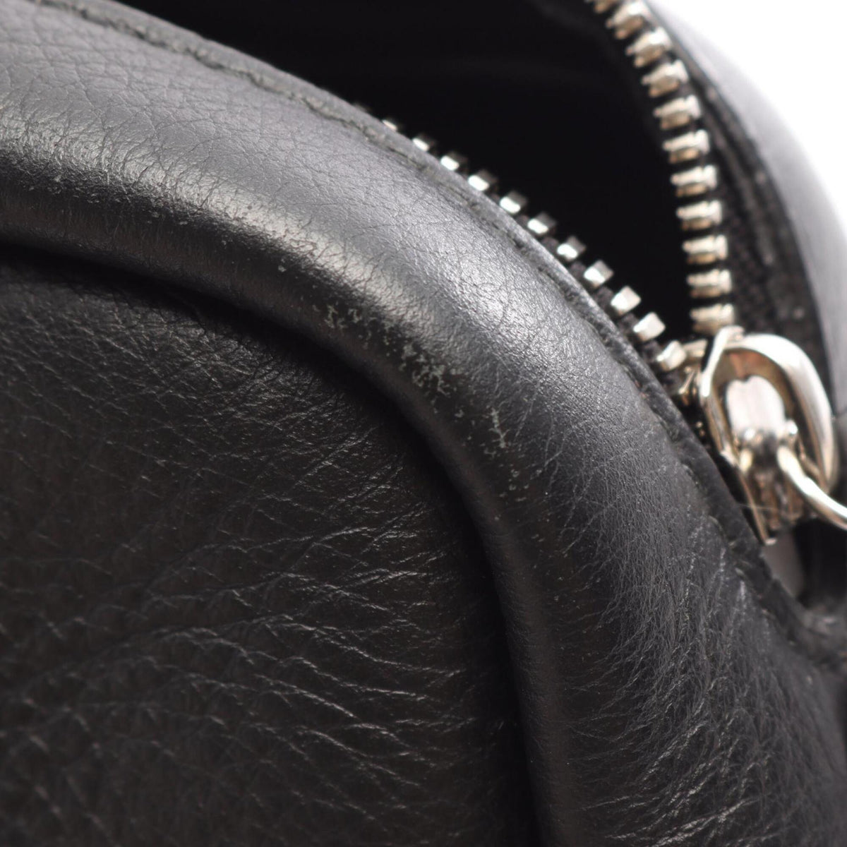 Balenciaga Black Leather Handbag Shoulder Bag (Pre-Owned)