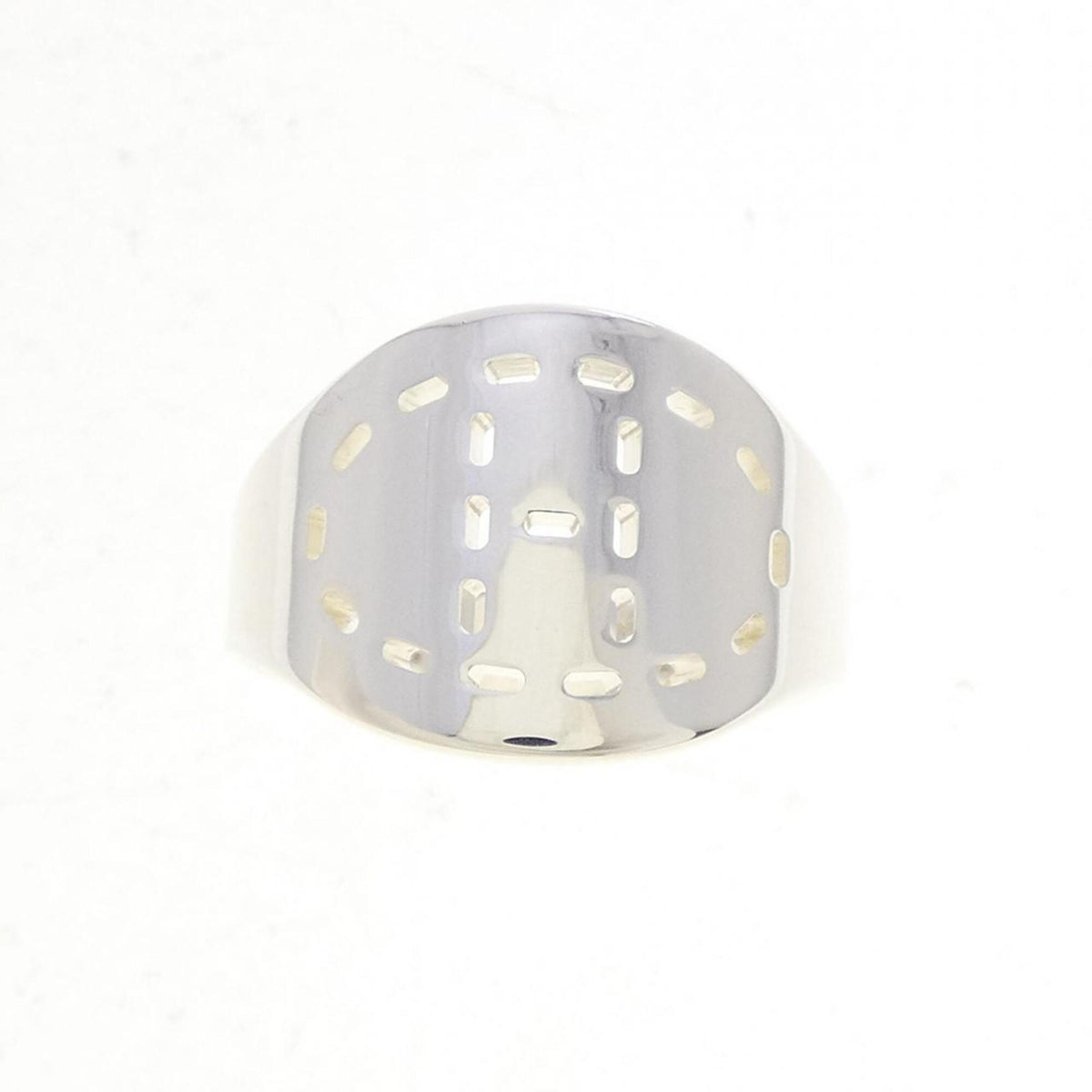 Hermes Silver 925 Band Ring (Pre-Owned)
