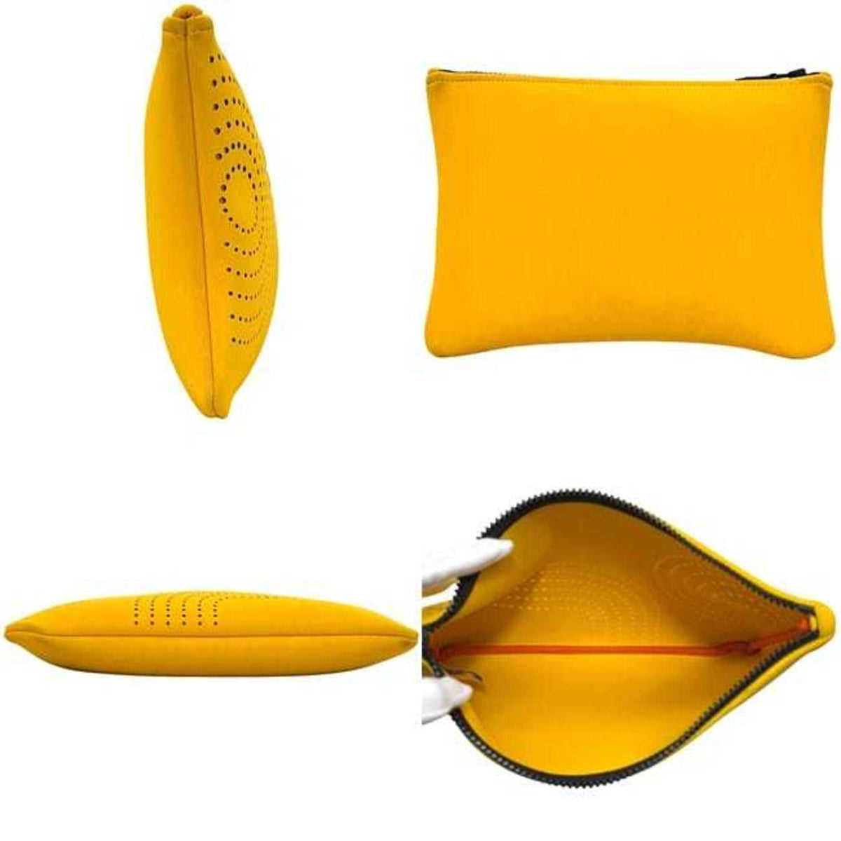 Hermes Yellow Polyester Pouch (Pre-Owned)
