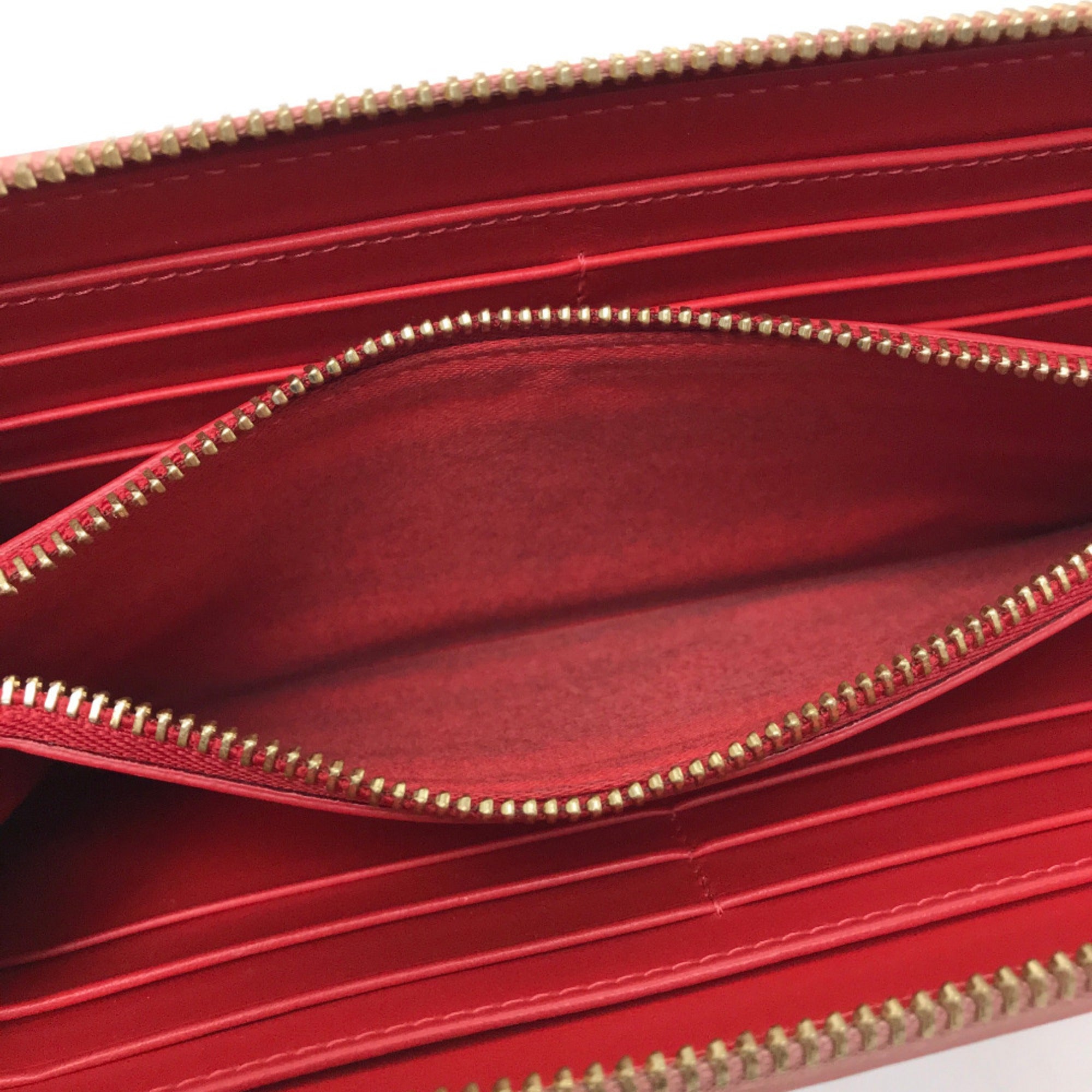Christian Louboutin Pink Leather Long Wallet (Bi-Fold) (Pre-Owned)
