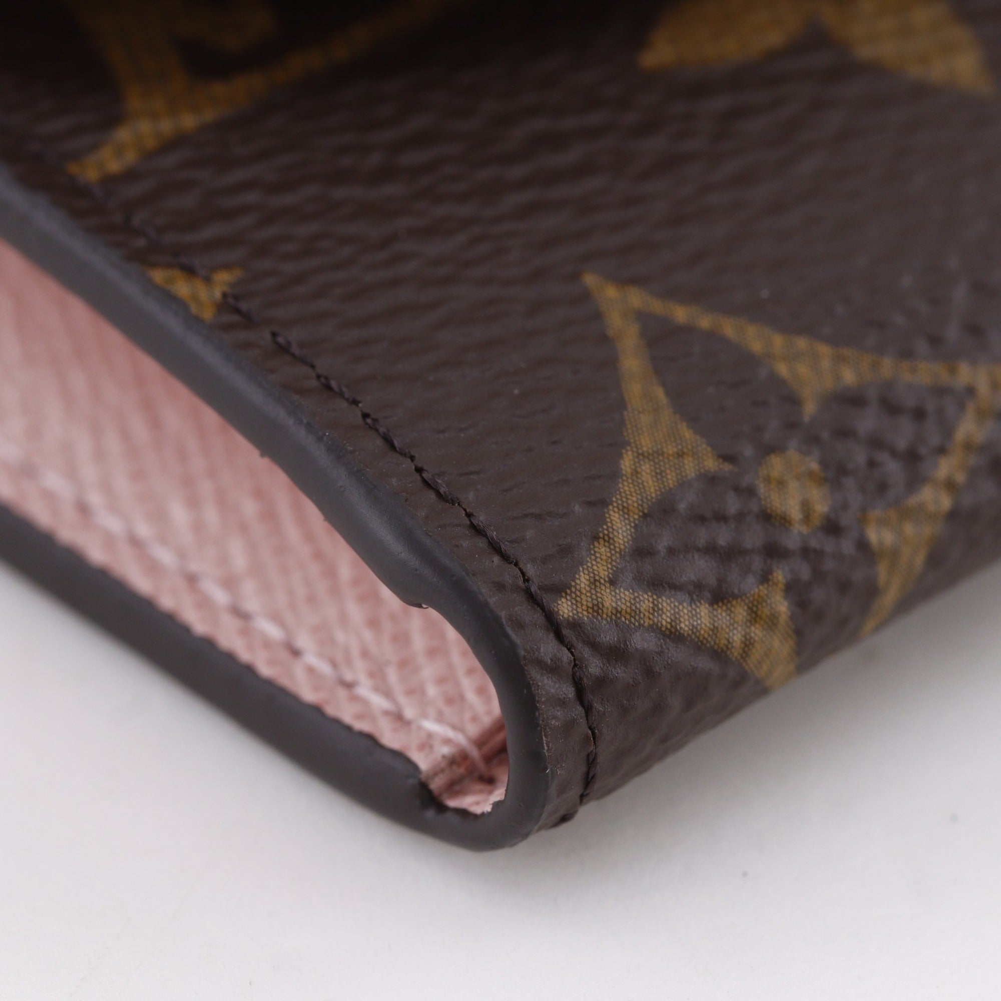 Louis Vuitton Brown Monogram Rose Ballerine Monogram Coin Purse/Coin Case (Pre-Owned)