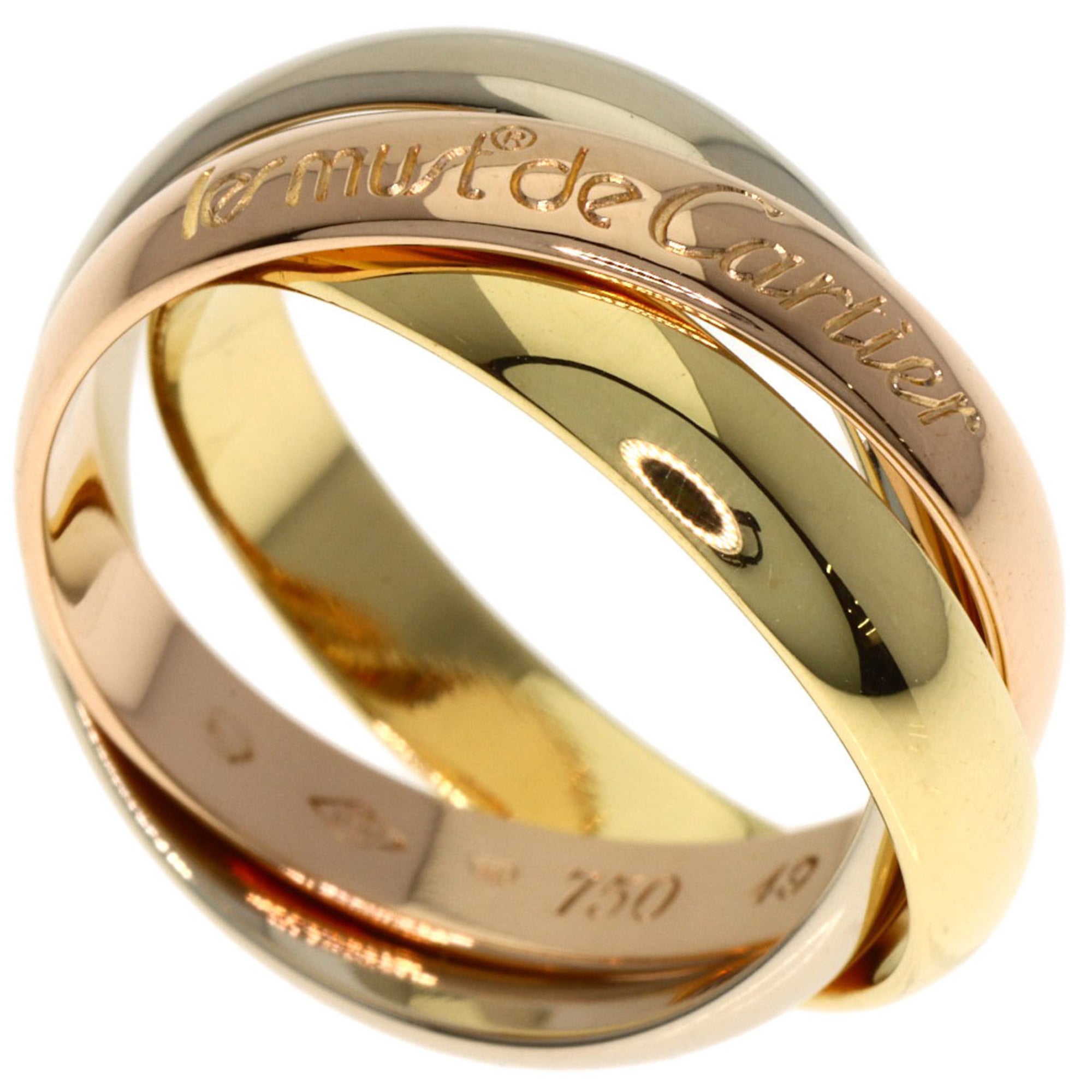Cartier Trinity Yellow Gold (18K) Pink Gold (18K) White Gold (18K) Band Ring (Pre-Owned)