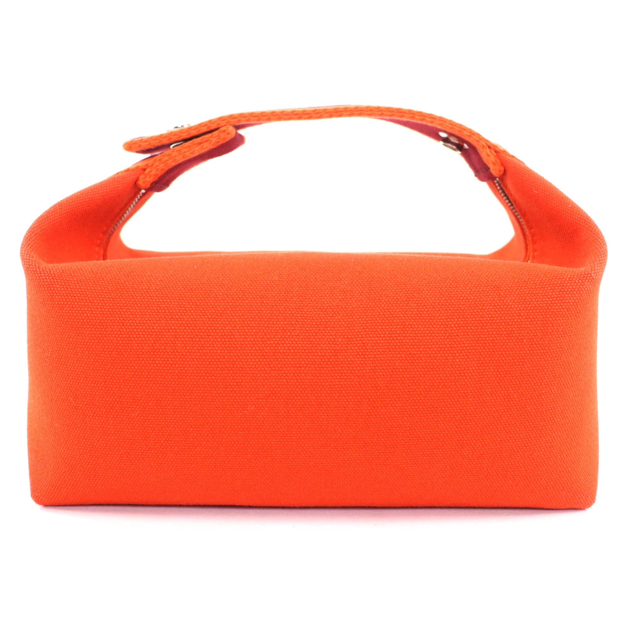 Hermes Orange Wool Handbag (Pre-Owned)