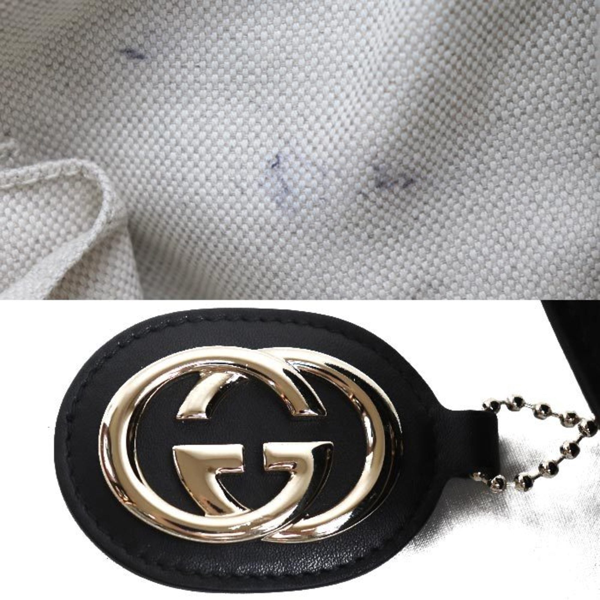 Gucci Black Leather Tote Bag (Pre-Owned)