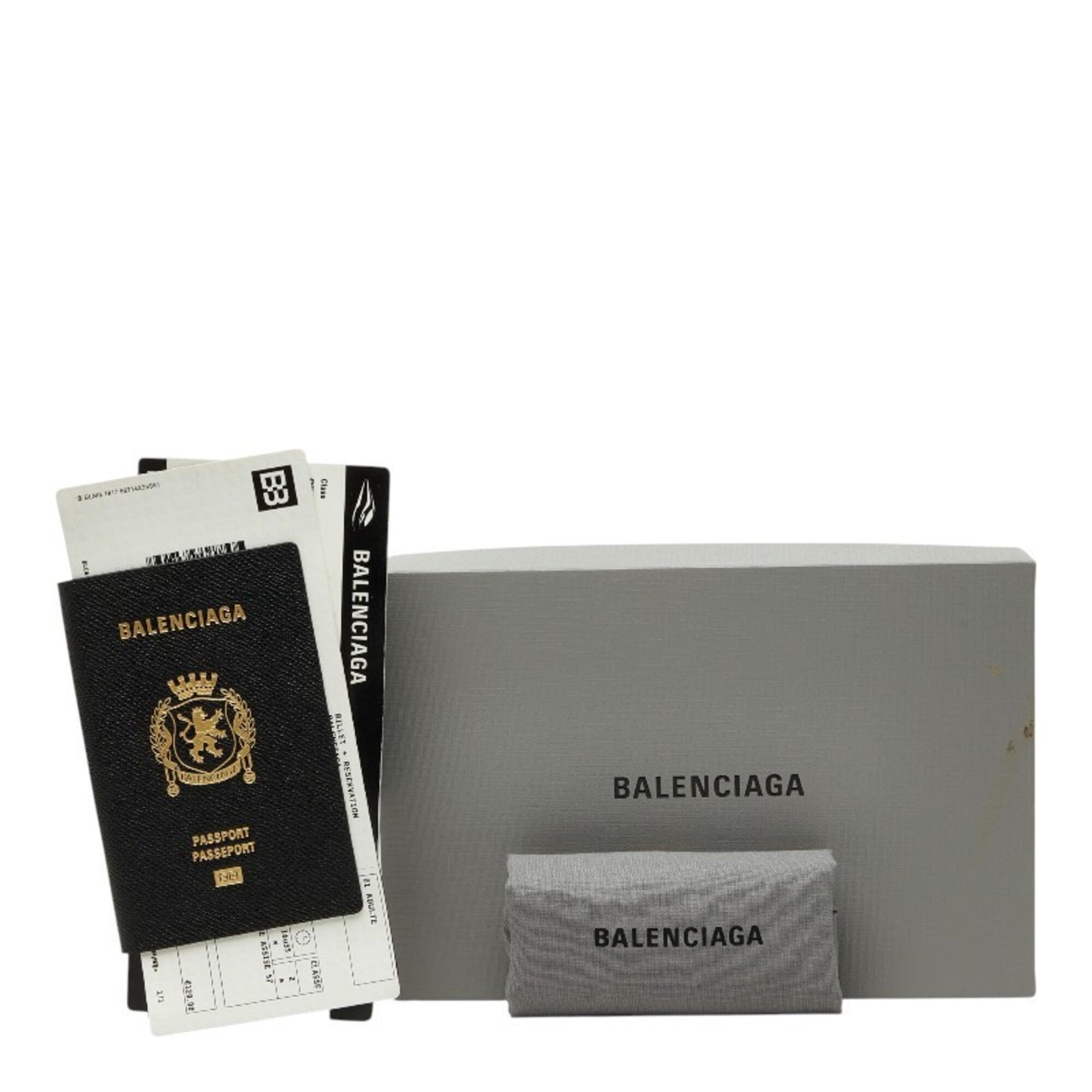 Balenciaga Black Leather Long Wallet (Bi-Fold) (Pre-Owned)