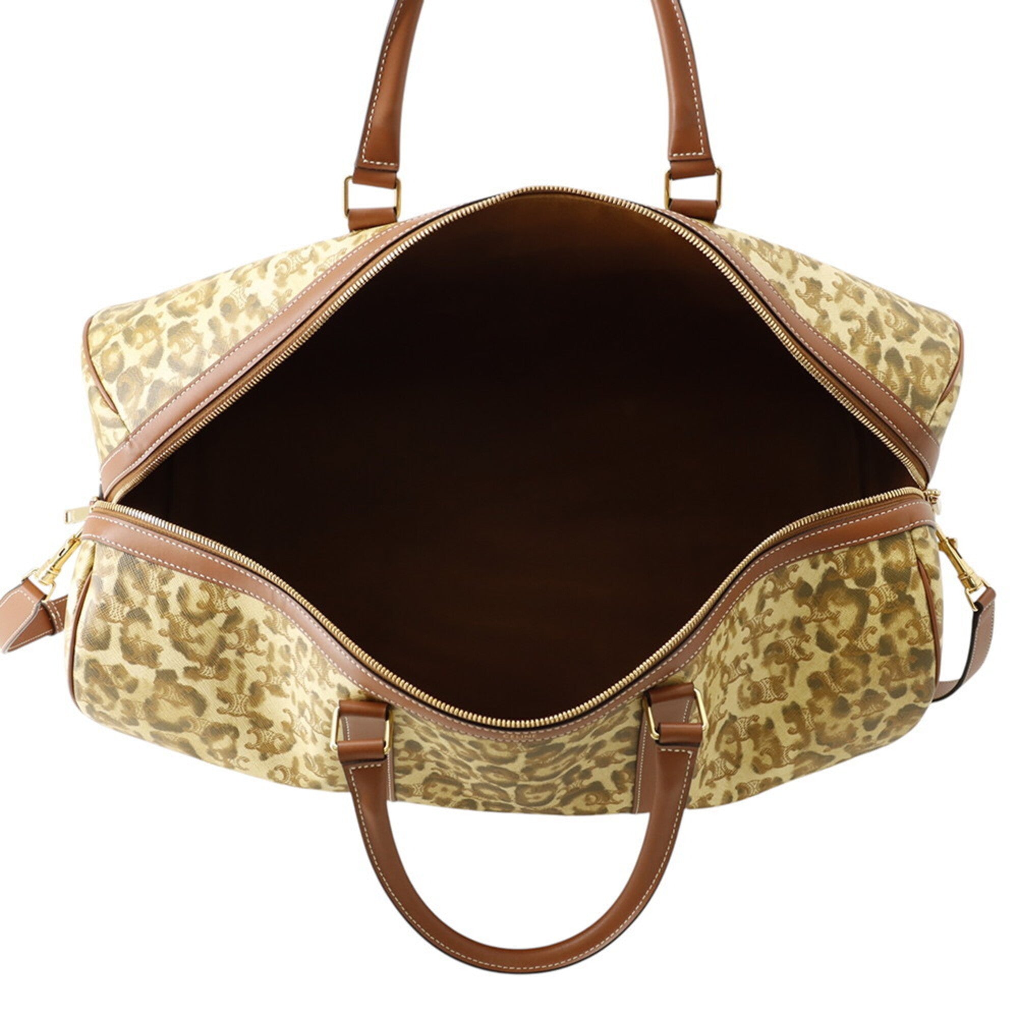 Celine Brown Pvc Leather Boston Bag (Pre-Owned)