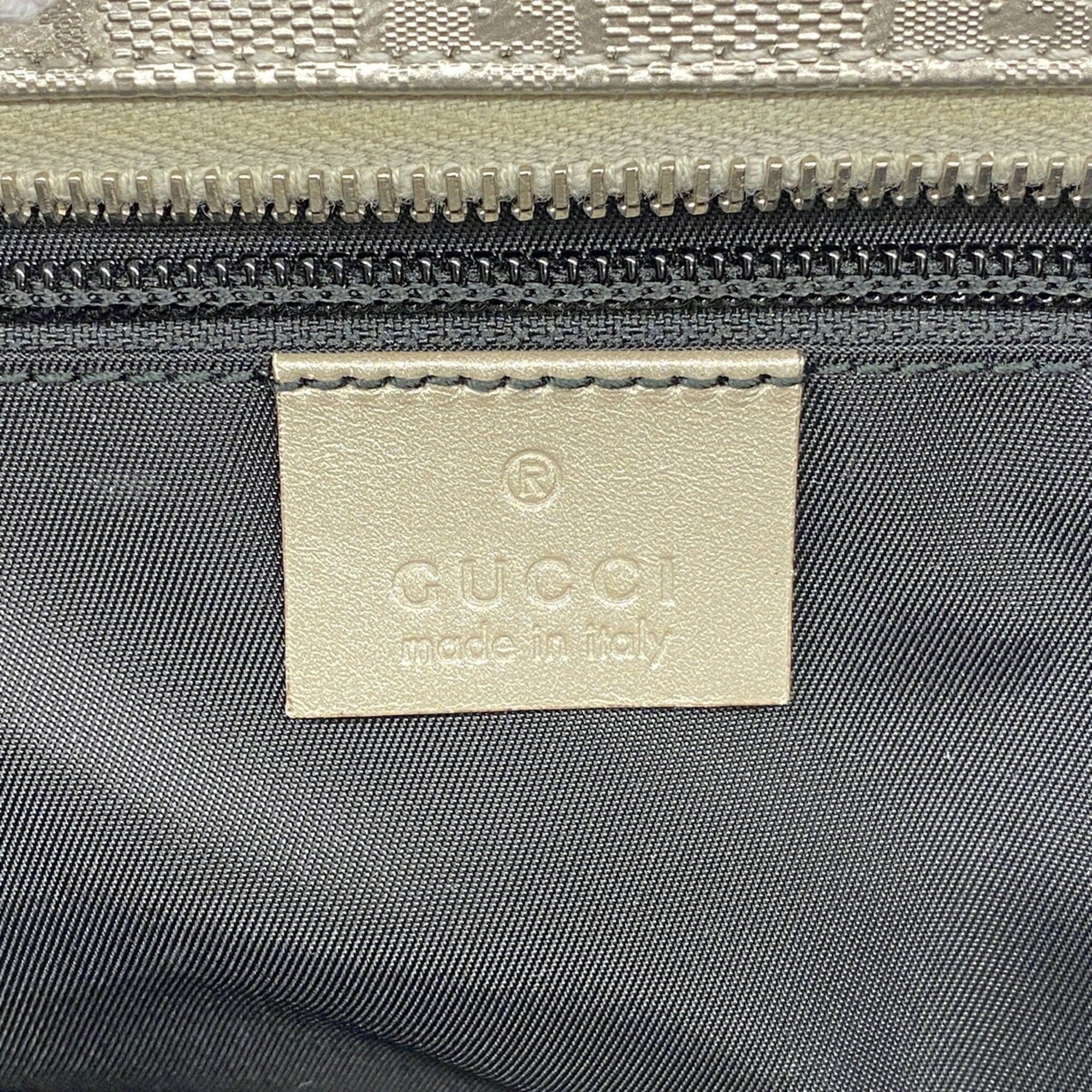 Gucci Silver Pvc Tote Bag (Pre-Owned)