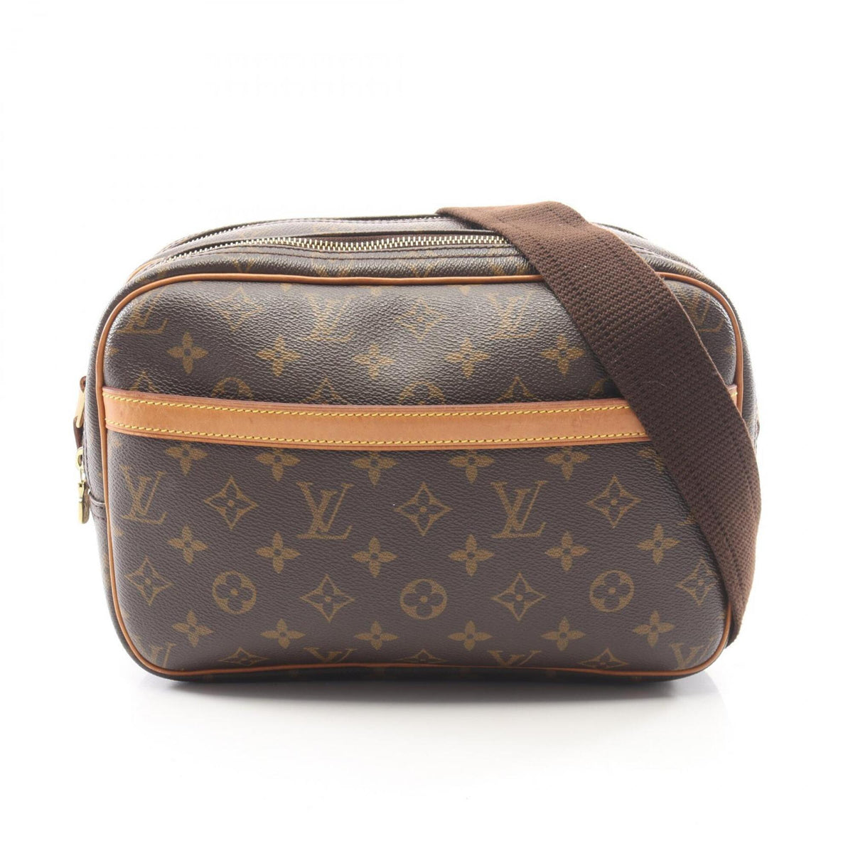 Louis Vuitton Brown Monogram Monogram Leather Handbag Shoulder Bag (Pre-Owned)