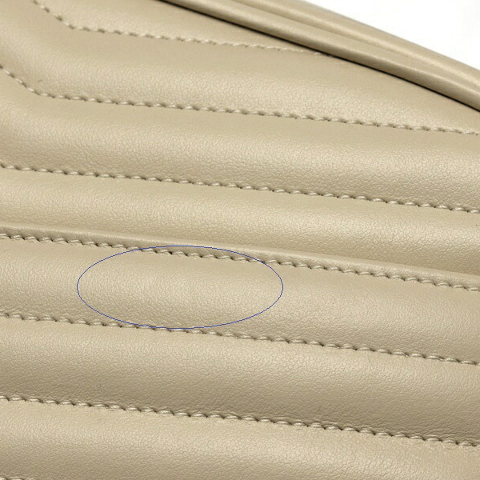 Saint Laurent Ivory White Leather Shoulder Bag (Pre-Owned)