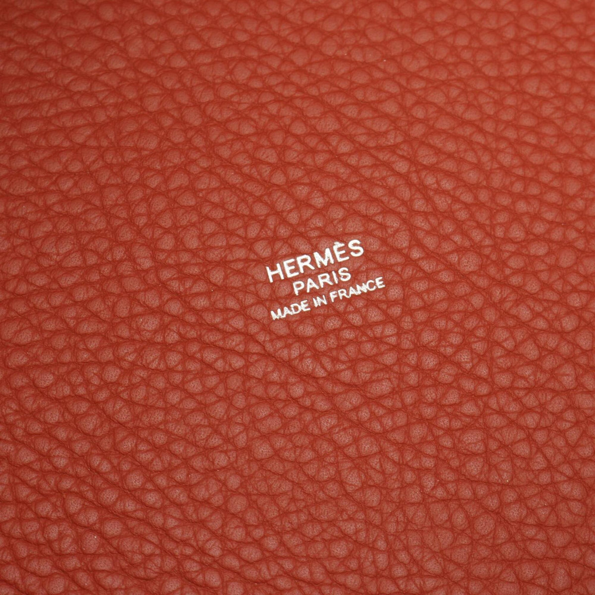 Hermes Brown Taurillon Clemence Leather Handbag (Pre-Owned)