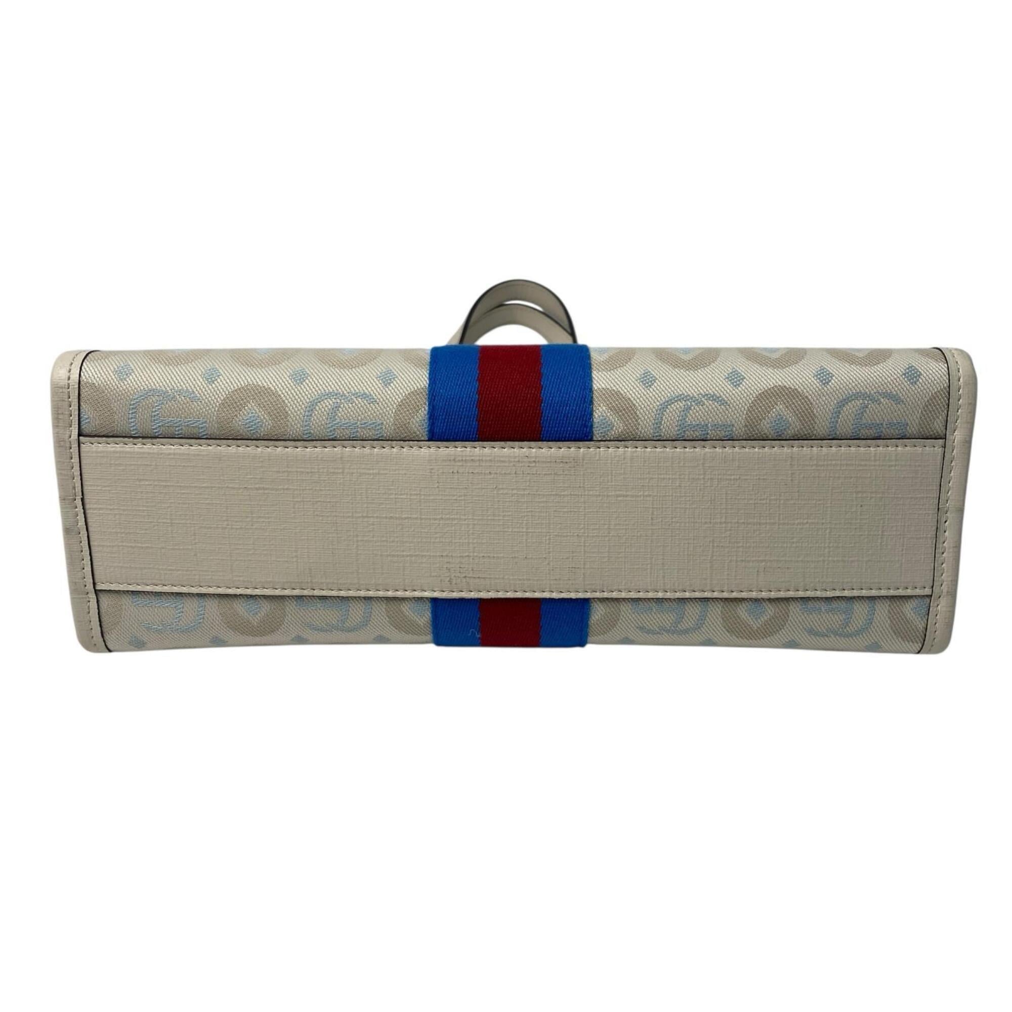 Gucci White Gg Canvas Tote Bag (Pre-Owned)