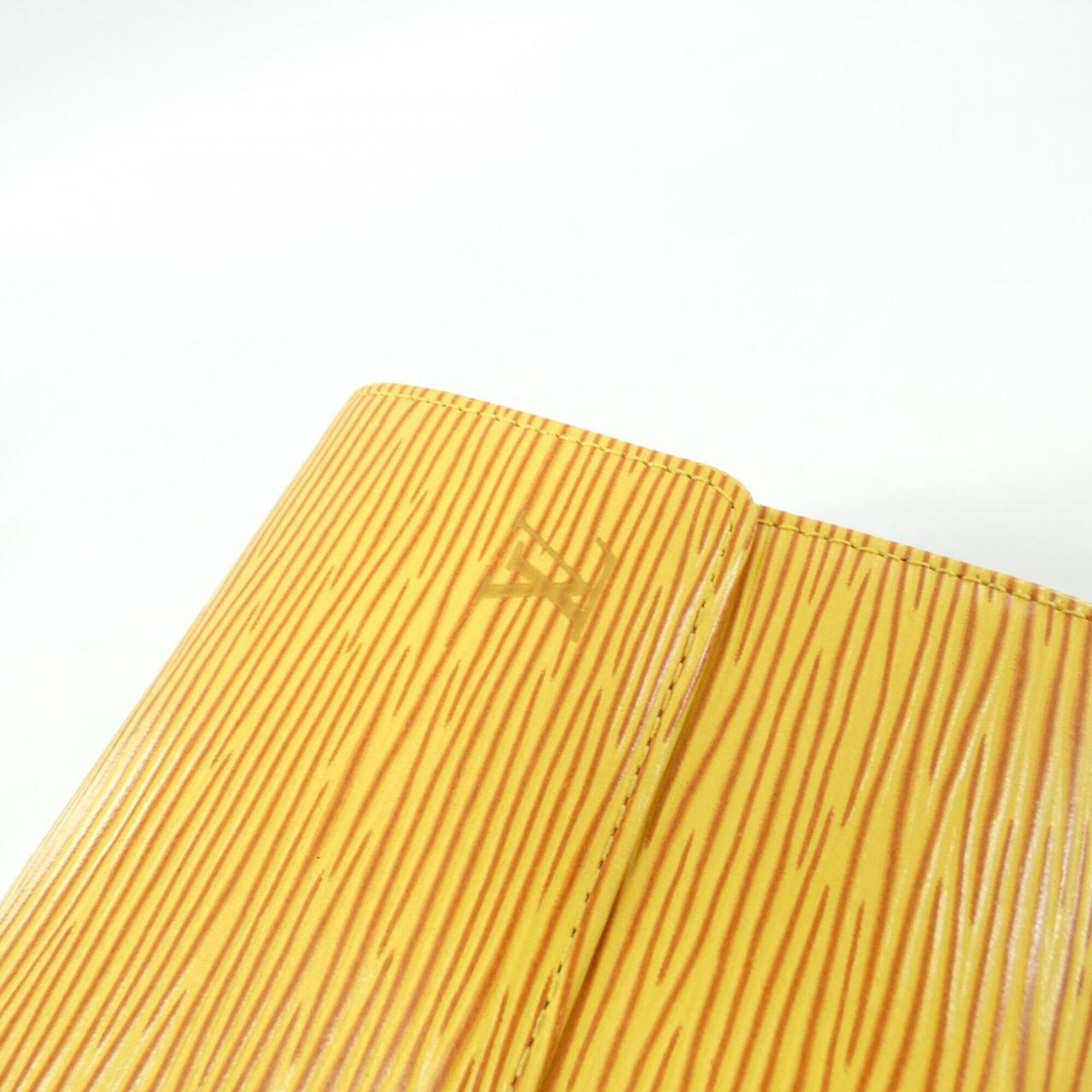Louis Vuitton Yellow Leather Long Wallet (Bi-Fold) (Pre-Owned)