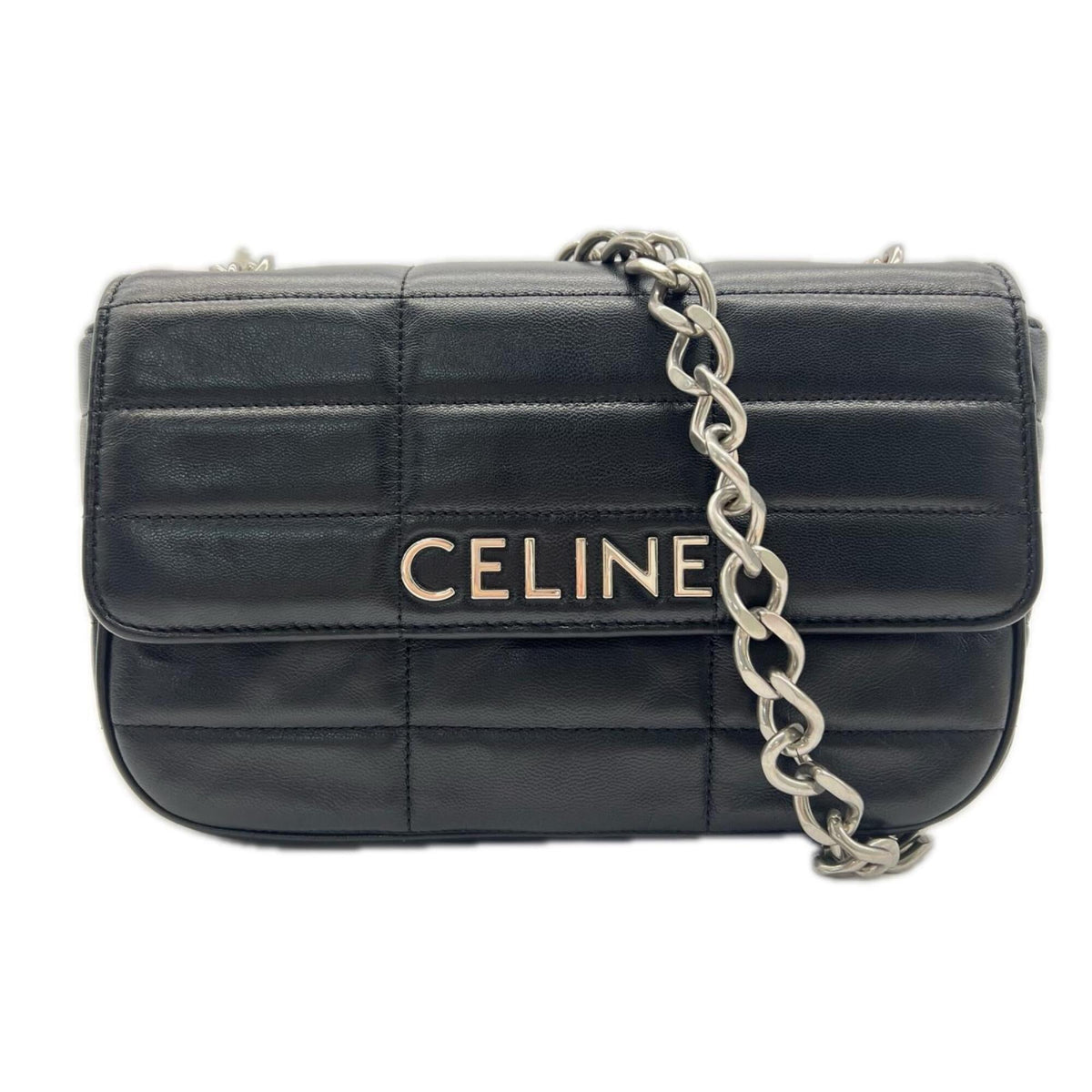 Celine Black Leather Shoulder Bag (Pre-Owned)