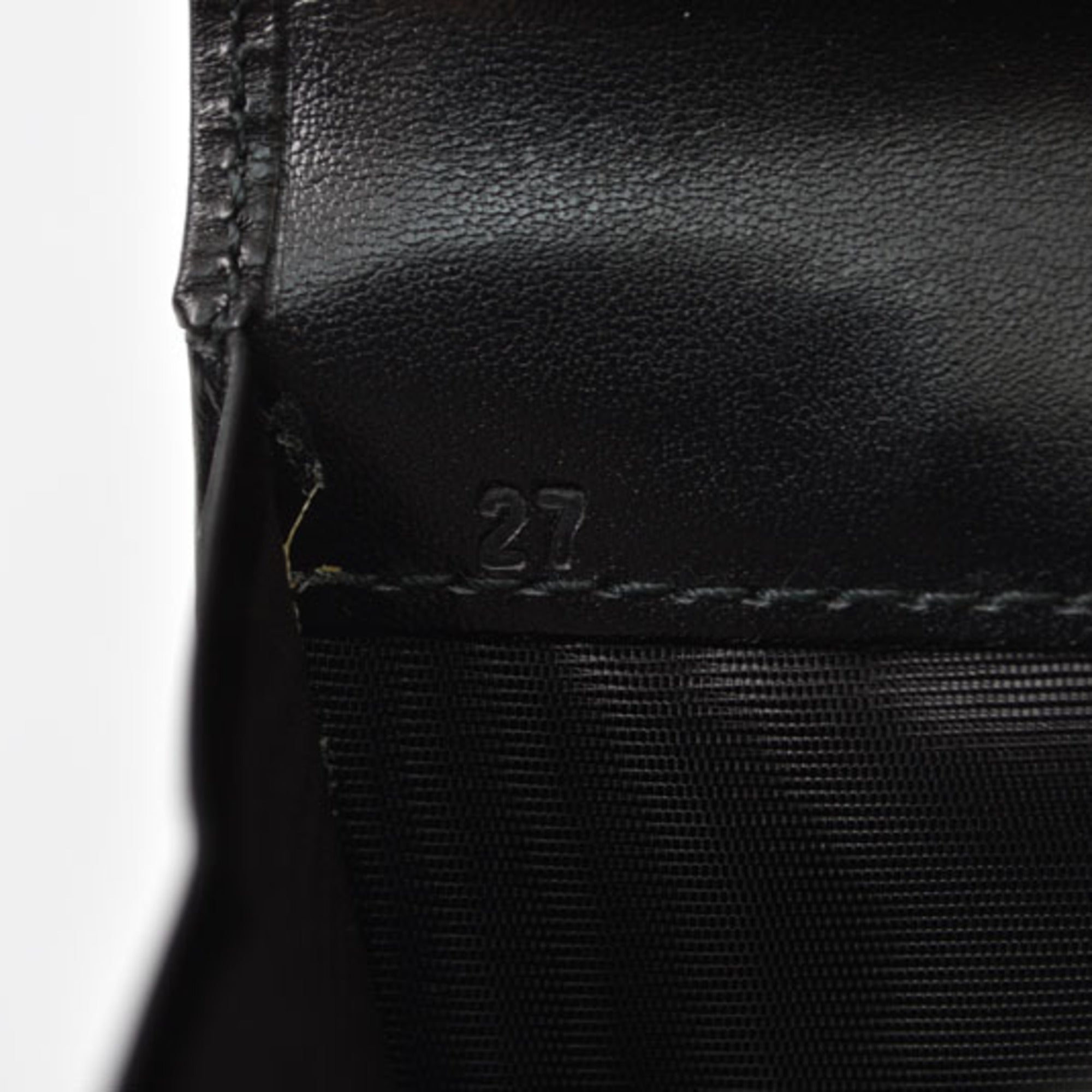 Prada Black Nero Leather Wallet (Tri-Fold) (Pre-Owned)