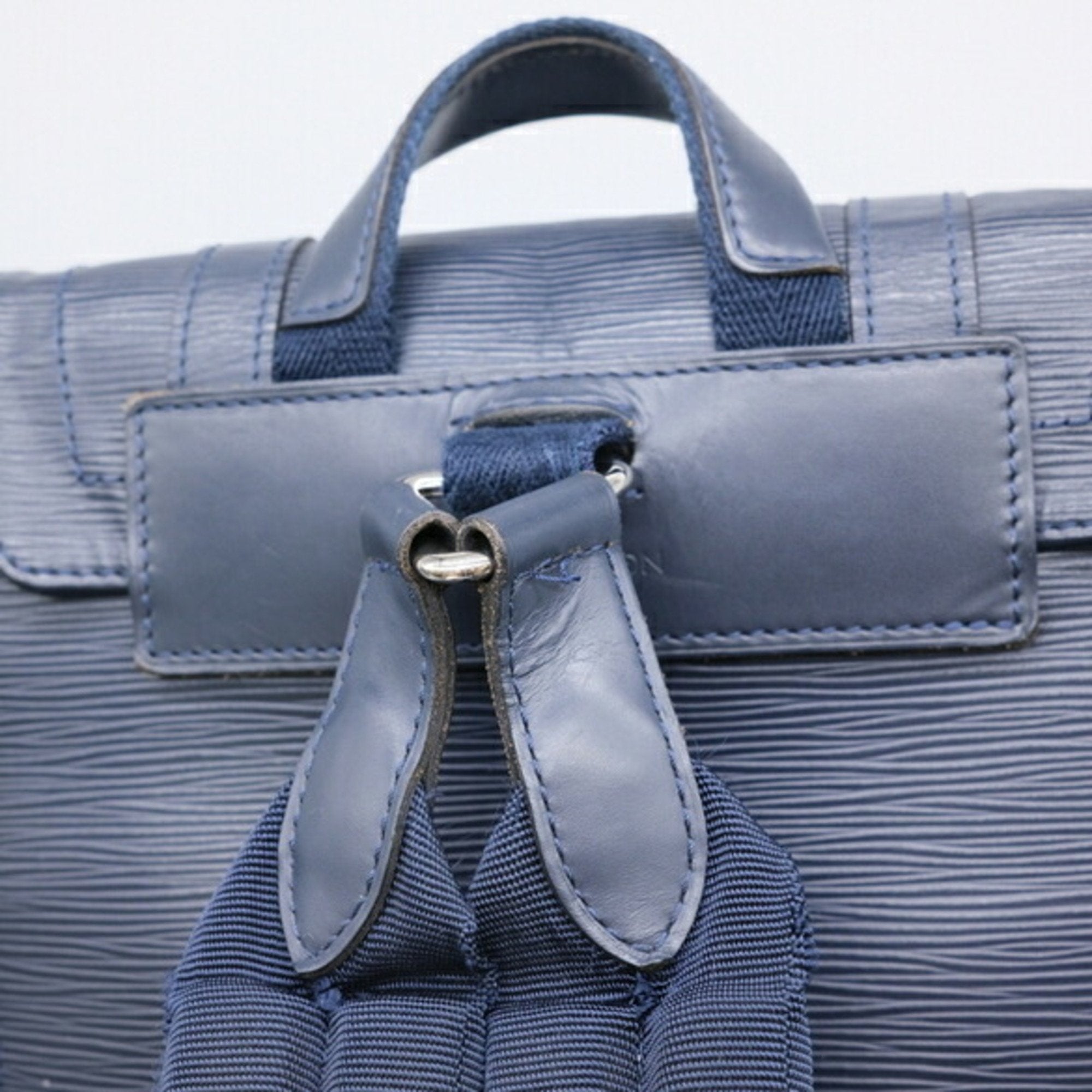 Louis Vuitton Navy Navy Blue Epi Leather Backpack (Pre-Owned)
