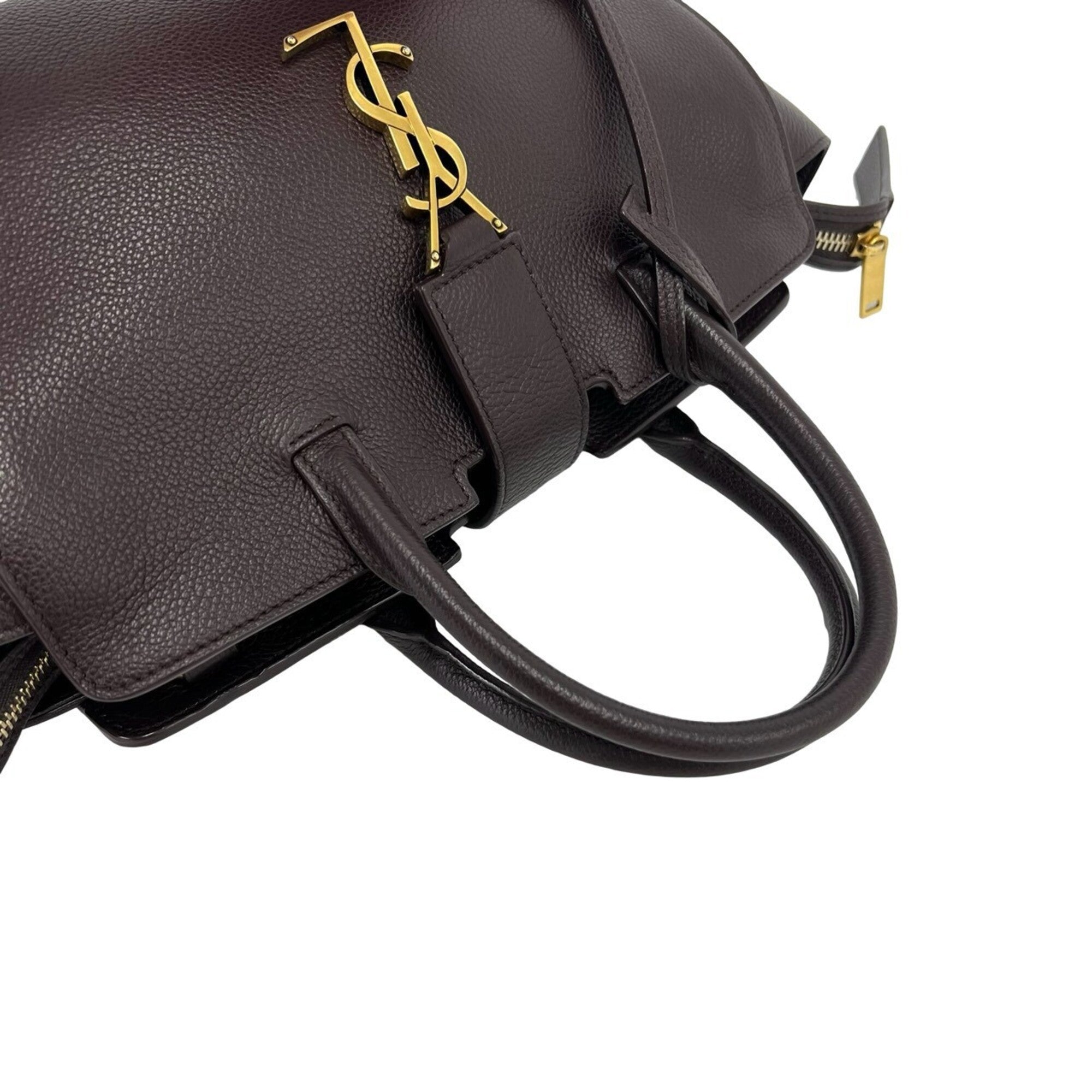 Saint Laurent Brown Leather Handbag (Pre-Owned)