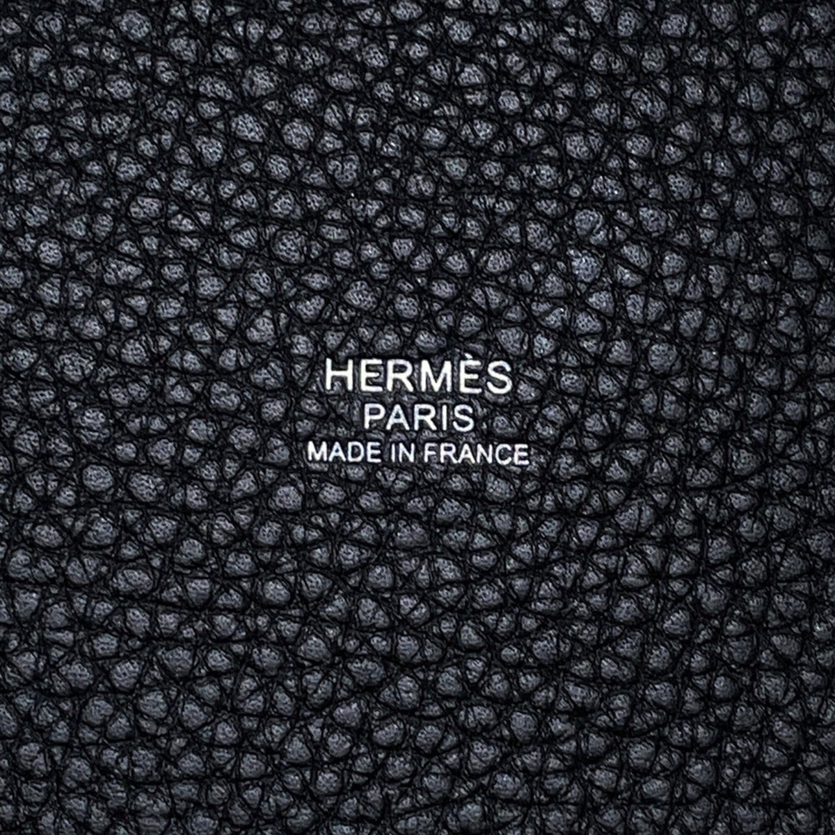 Hermes Black Taurillon Clemence Leather Handbag (Pre-Owned)