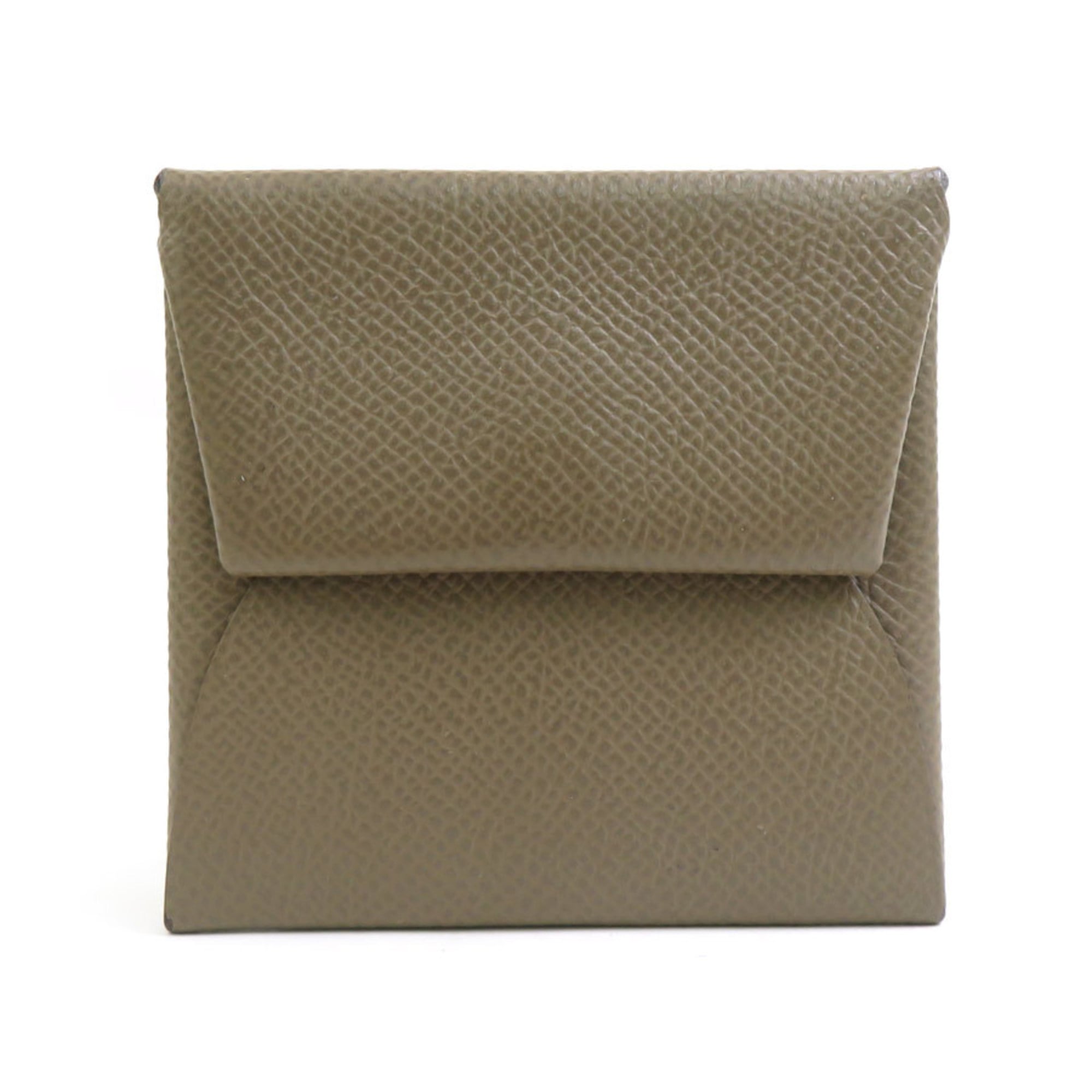 Hermes Etoupe Gray Epsom Leather Coin Purse/Coin Case (Pre-Owned)