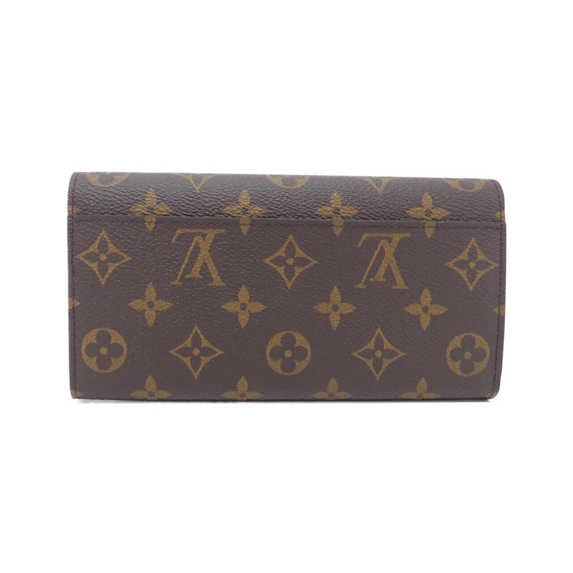 Louis Vuitton Marron Rose Ballerine Coated Canvas Long Wallet (Bi-Fold) (Pre-Owned)