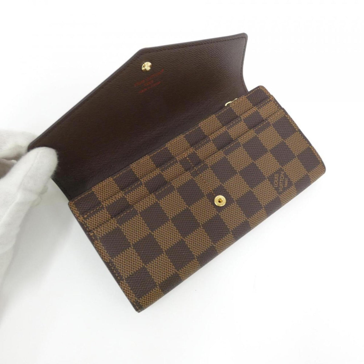 Louis Vuitton Ebene Coated Canvas Long Wallet (Bi-Fold) (Pre-Owned)