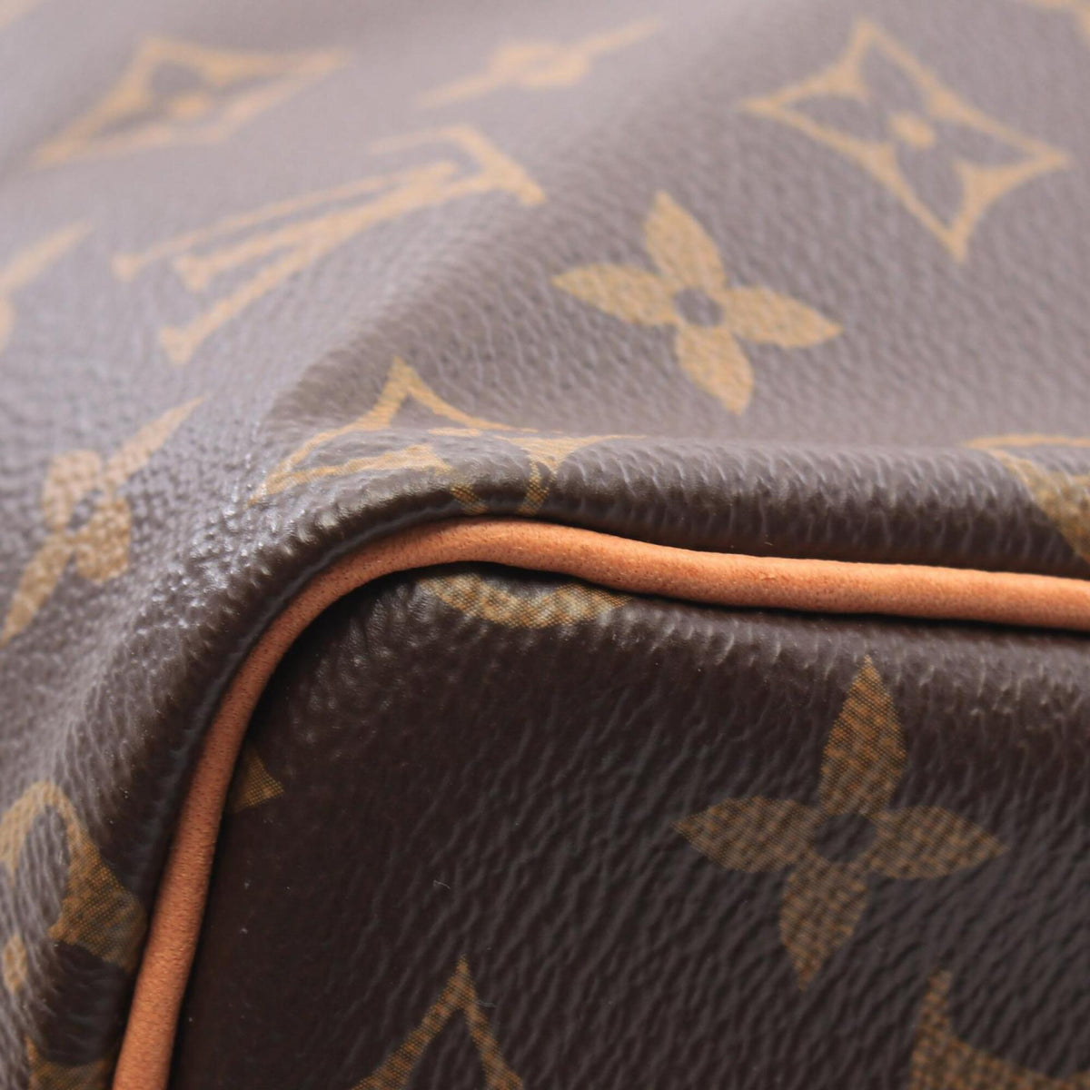 Louis Vuitton Brown Coated Canvas Monogram Leather Handbag (Pre-Owned)