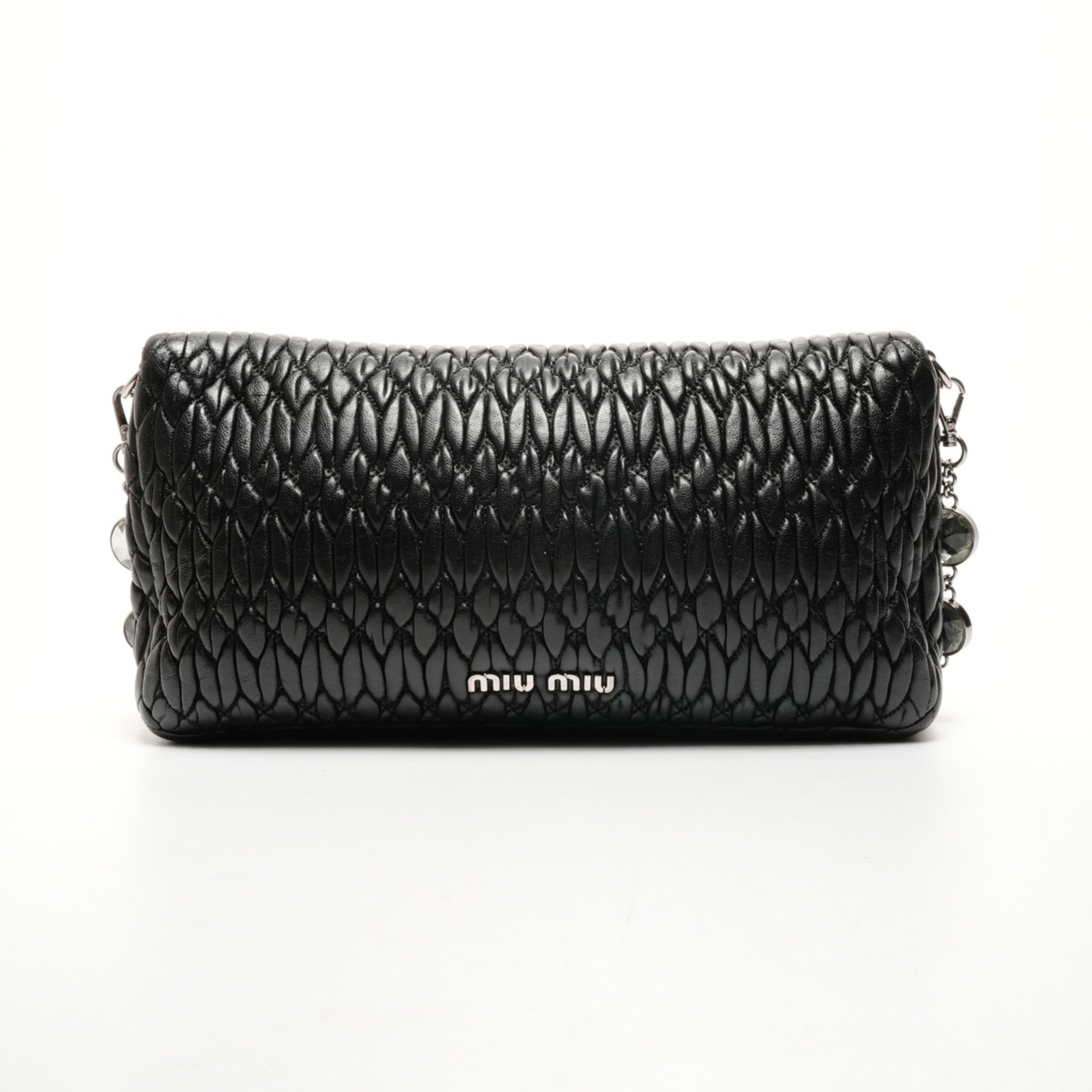 Miu Miu Black Leather Shoulder Bag (Pre-Owned)