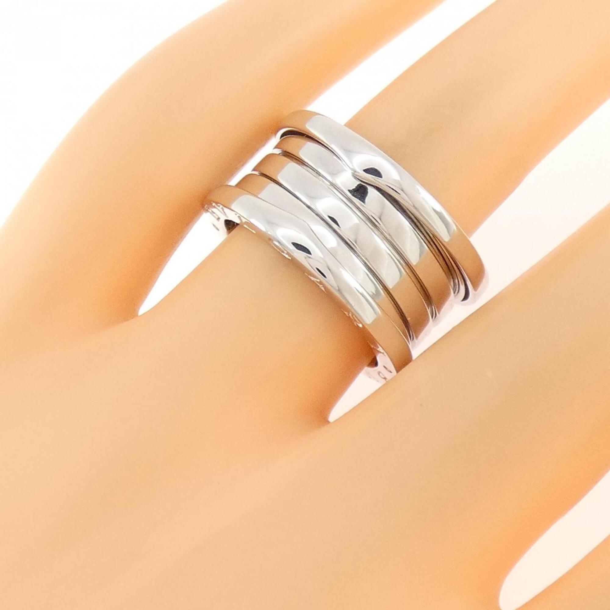 Bvlgari Silver White Gold (18K) Band Ring (Pre-Owned)