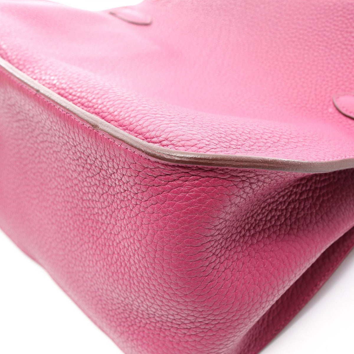 Hermes Pink Tosca Taurillon Clemence Leather Leather Handbag Shoulder Bag (Pre-Owned)